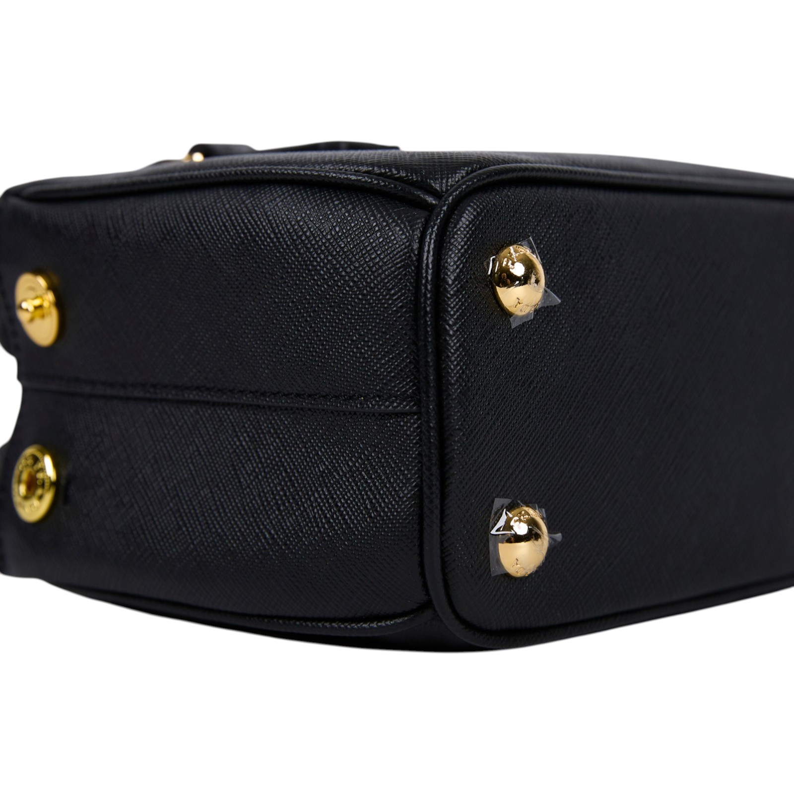 普拉達 PRADA Galleria Saffiano 皮革 迷你 手提包 1BA916_NZV 黑迷你殺手包 原廠盒子/購買證明/保證卡