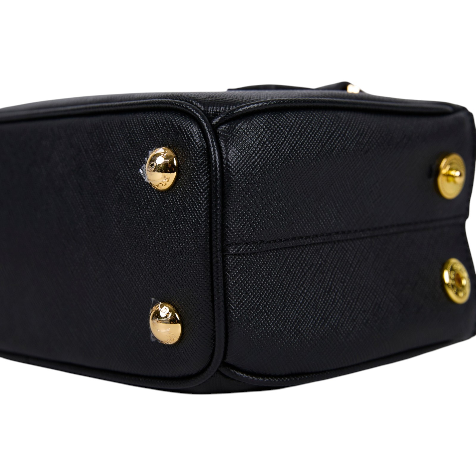 普拉達 PRADA Galleria Saffiano 皮革 迷你 手提包 1BA916_NZV 黑迷你殺手包 原廠盒子/購買證明/保證卡