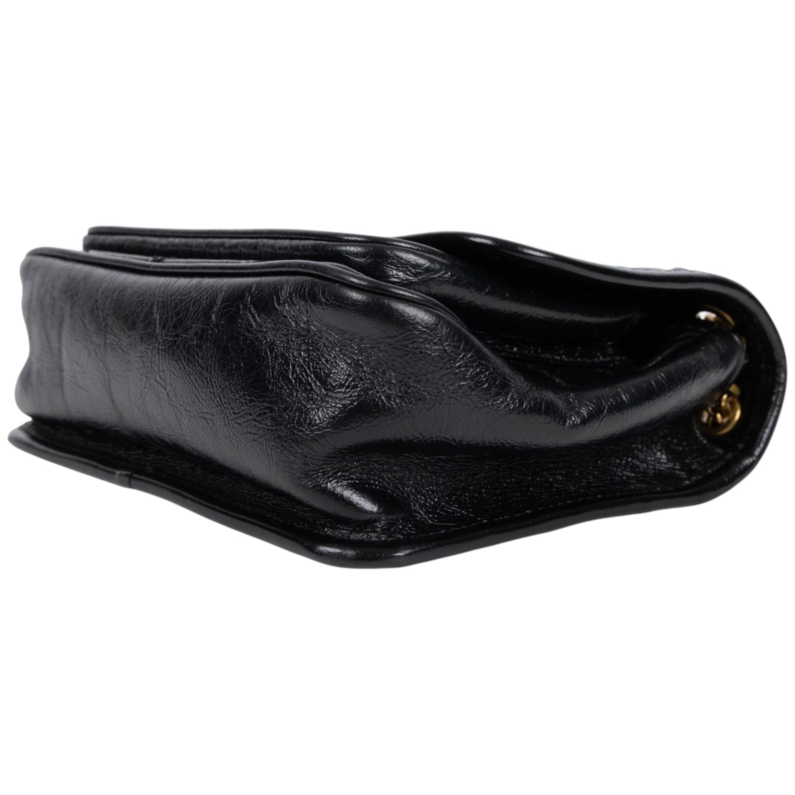 聖羅蘭 YSL SAINT LAURENT Niki 復古小牛皮 Baby 斜背 翻蓋包 6331600EN07 黑NIKI BABY肩背包 無附屬品