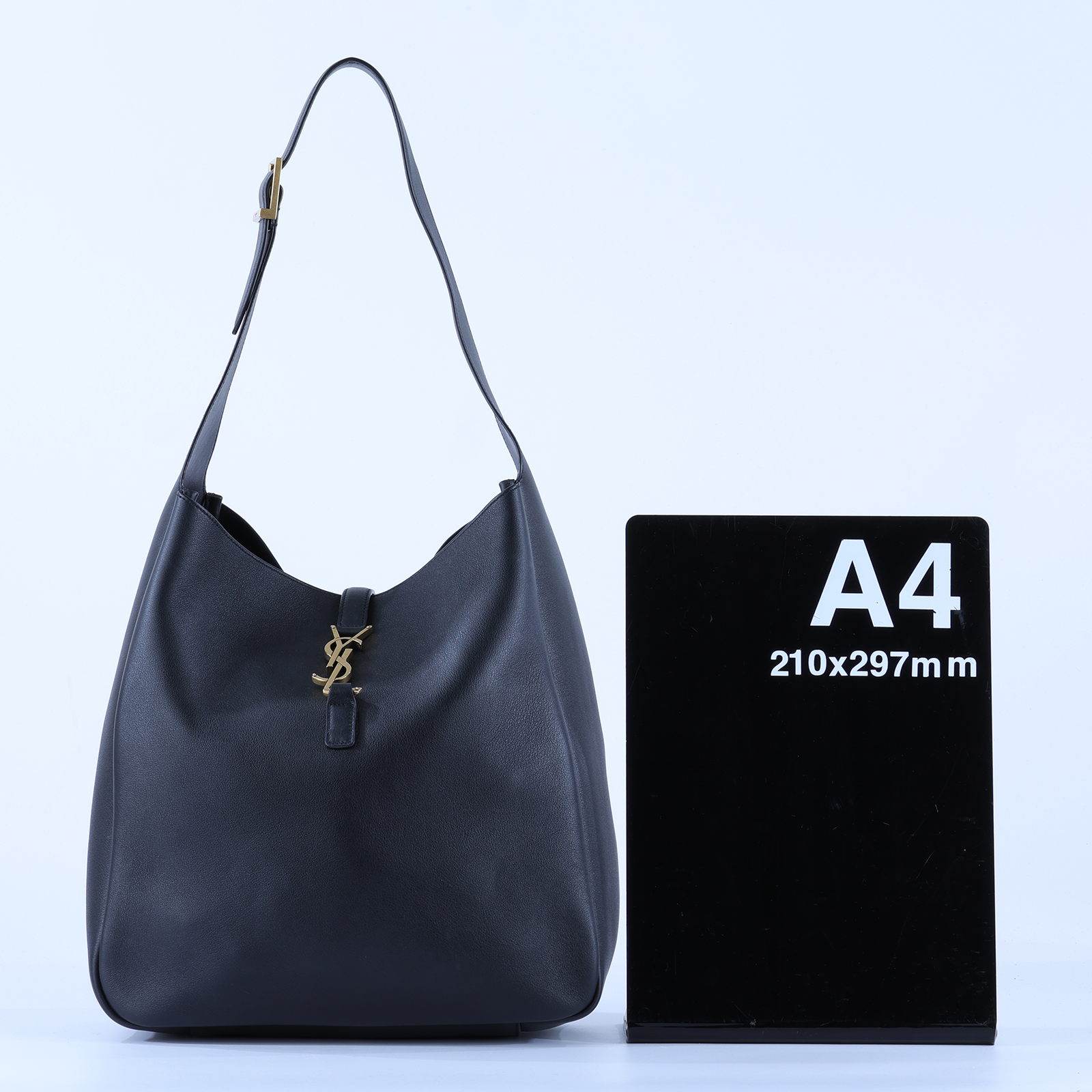 聖羅蘭 YSL SAINT LAURENT LE 5 À 7 滑面皮革 柔軟 大型 手袋 手提 肩背包 753837AAAUQ  防塵袋