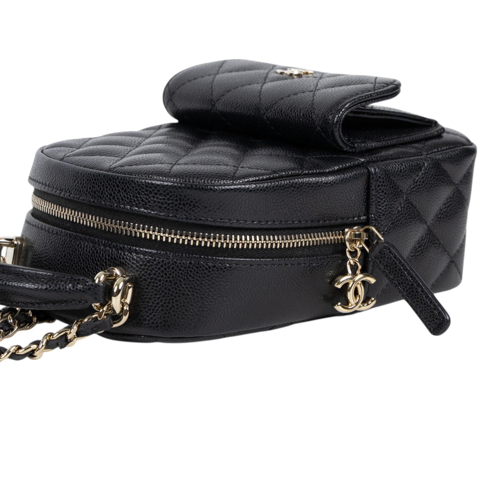 香奈兒 CHANEL 經典 迷你 後背包 AP3753 B10583 晶片款 黑淡金荔枝迷你後背包 原廠盒子/防塵袋/購買證明