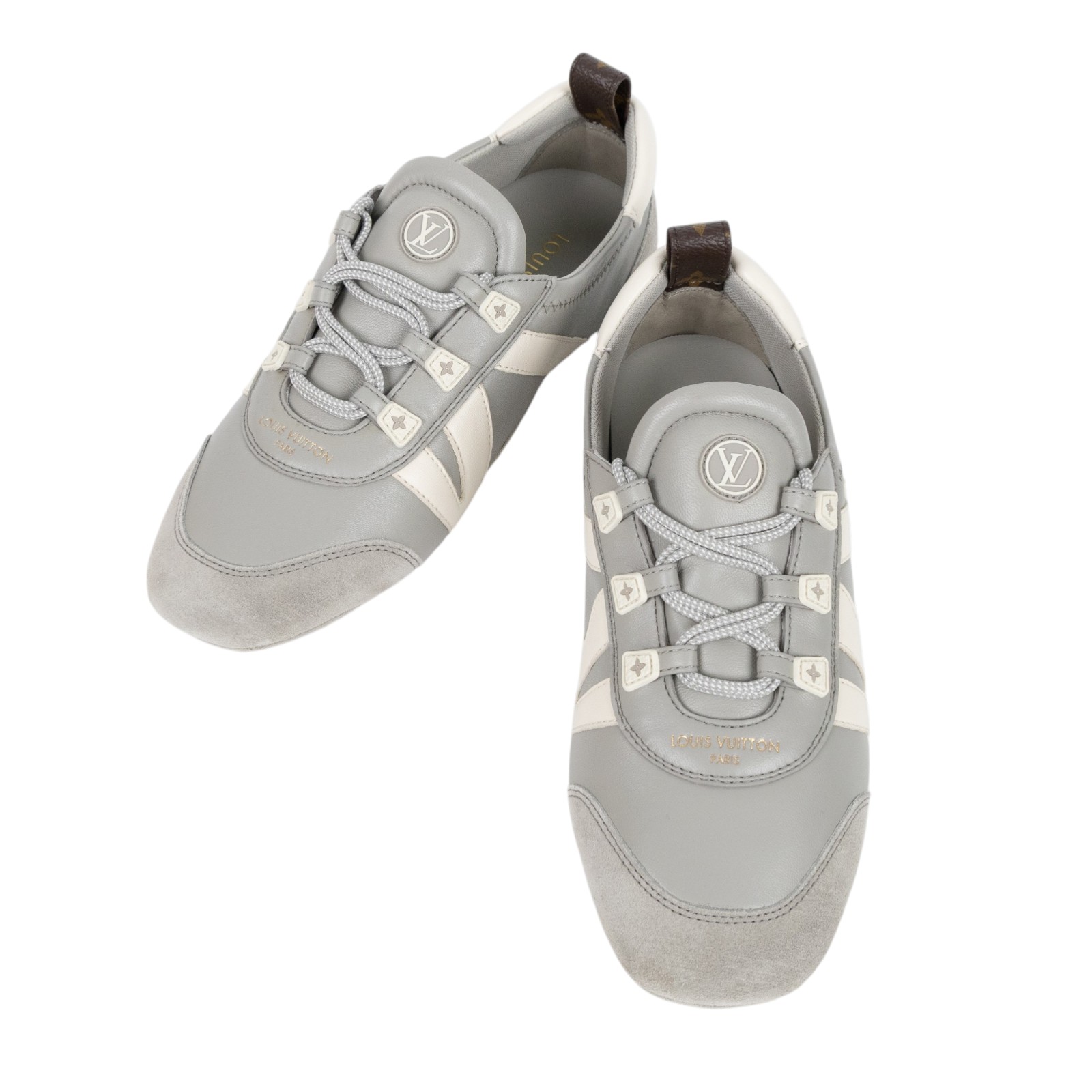 路易威登 LOUIS VUITTON LV Sneakerina 運動鞋 芭蕾舞鞋 1AIVMR 灰德訓鞋 原廠盒子/防塵袋