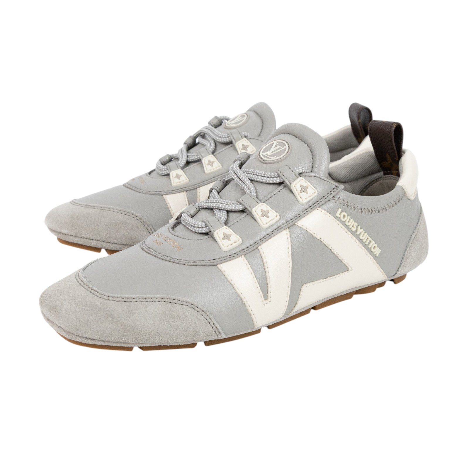 路易威登 LOUIS VUITTON LV Sneakerina 運動鞋 芭蕾舞鞋 1AIVMR 灰德訓鞋 原廠盒子/防塵袋