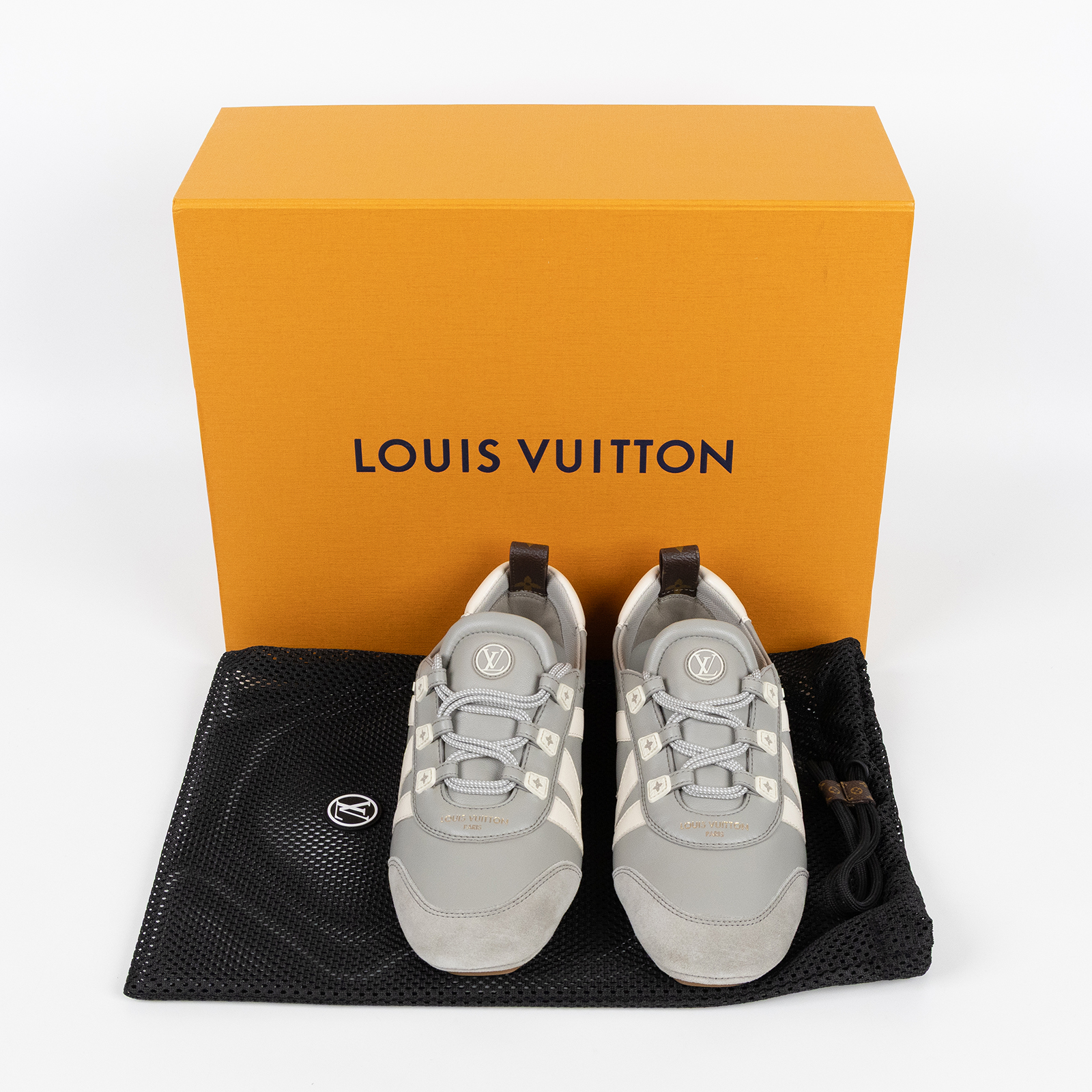 路易威登 LOUIS VUITTON LV Sneakerina 運動鞋 芭蕾舞鞋 1AIVMR 灰德訓鞋 原廠盒子/防塵袋