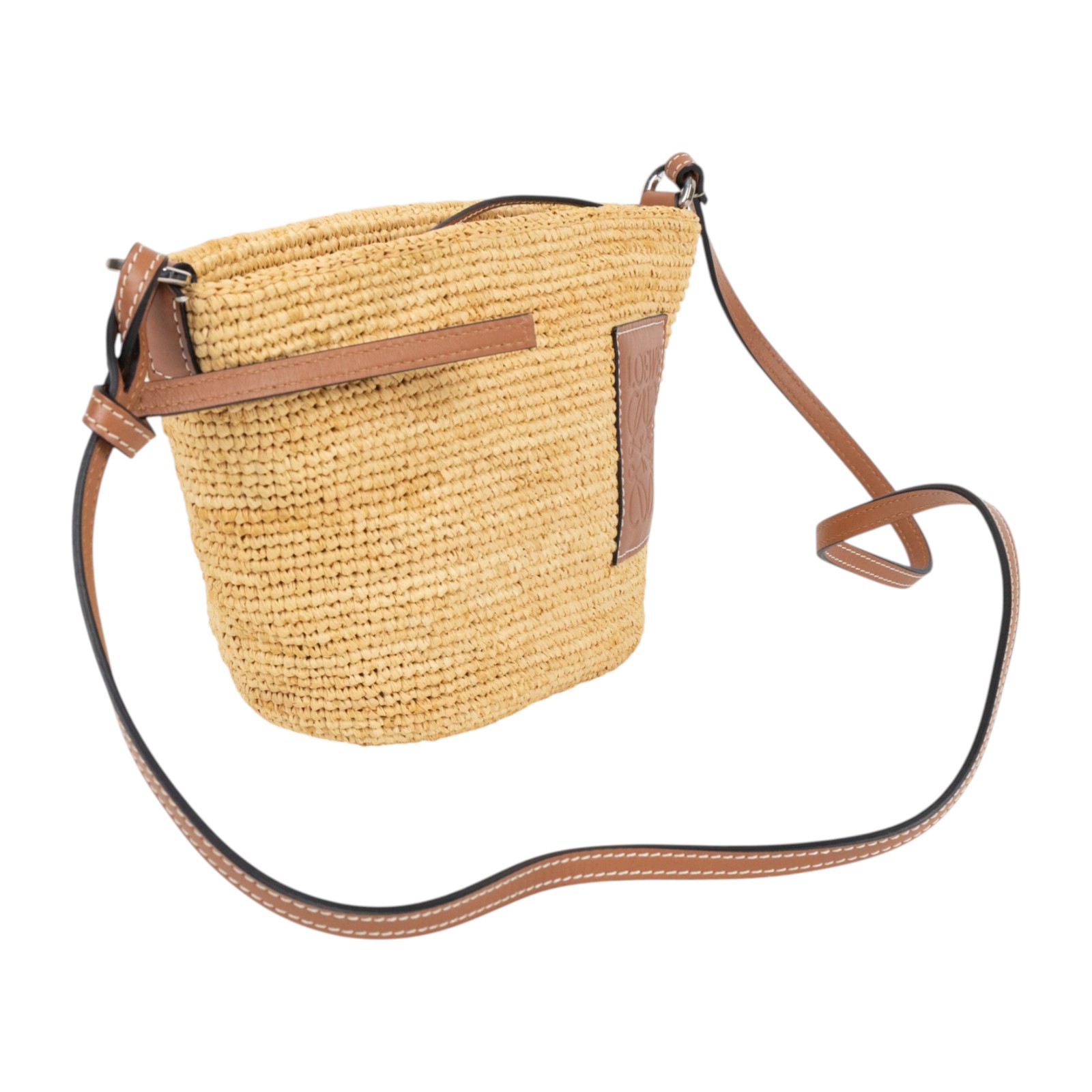 羅意威 LOEWE Slit Pochette 肩背包 328.24.W10 肩背草編包 無附屬品