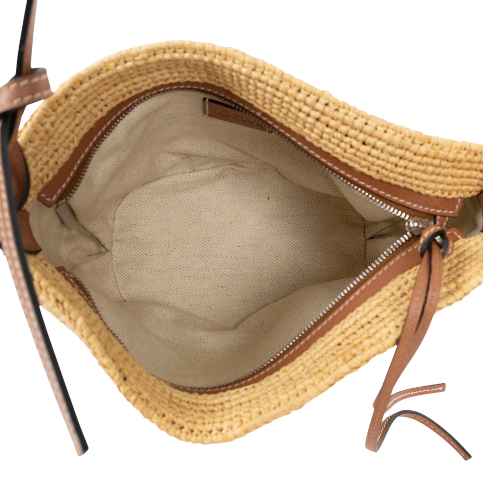 羅意威 LOEWE Slit Pochette 肩背包 328.24.W10 肩背草編包 無附屬品