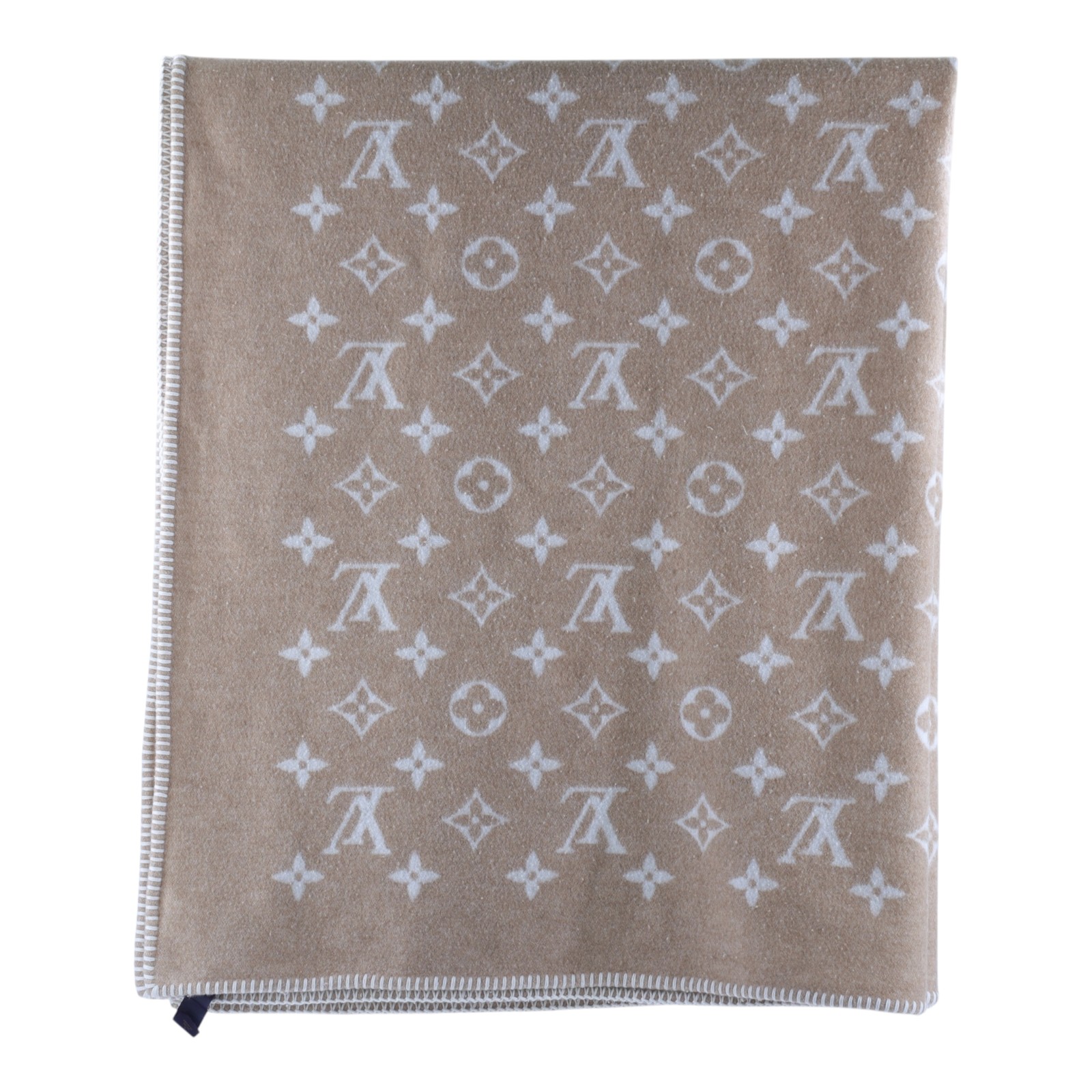 路易威登 LOUIS VUITTON Neo Monogram 毛毯 毛氈 披肩 M79230 棕Neo Monogram毛毯 購買證明