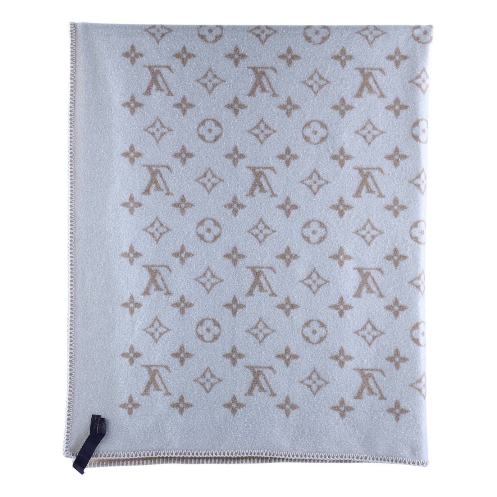 路易威登 LOUIS VUITTON Neo Monogram 毛毯 毛氈 披肩 M79230 棕Neo Monogram毛毯 購買證明