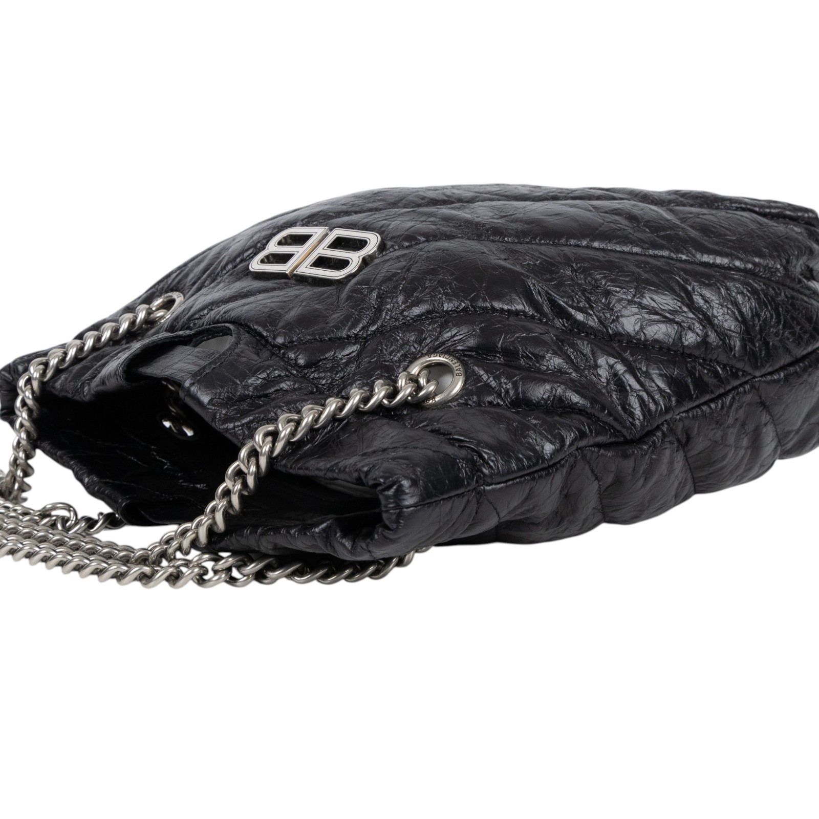 巴黎世家 BALENCIAGA Crush 束口購物包 小型 742942210J0 黑CRUSH小號 防塵袋/購買證明