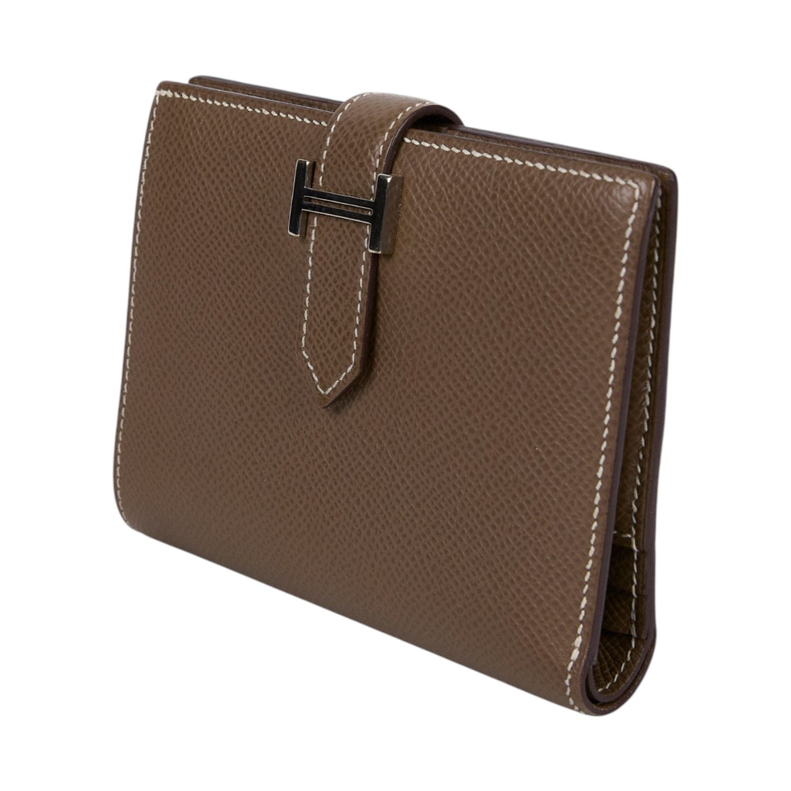 愛馬仕 Hermes Bearn 短夾 BEARN Y US 011DY 大象灰BEARN短夾 原廠盒子