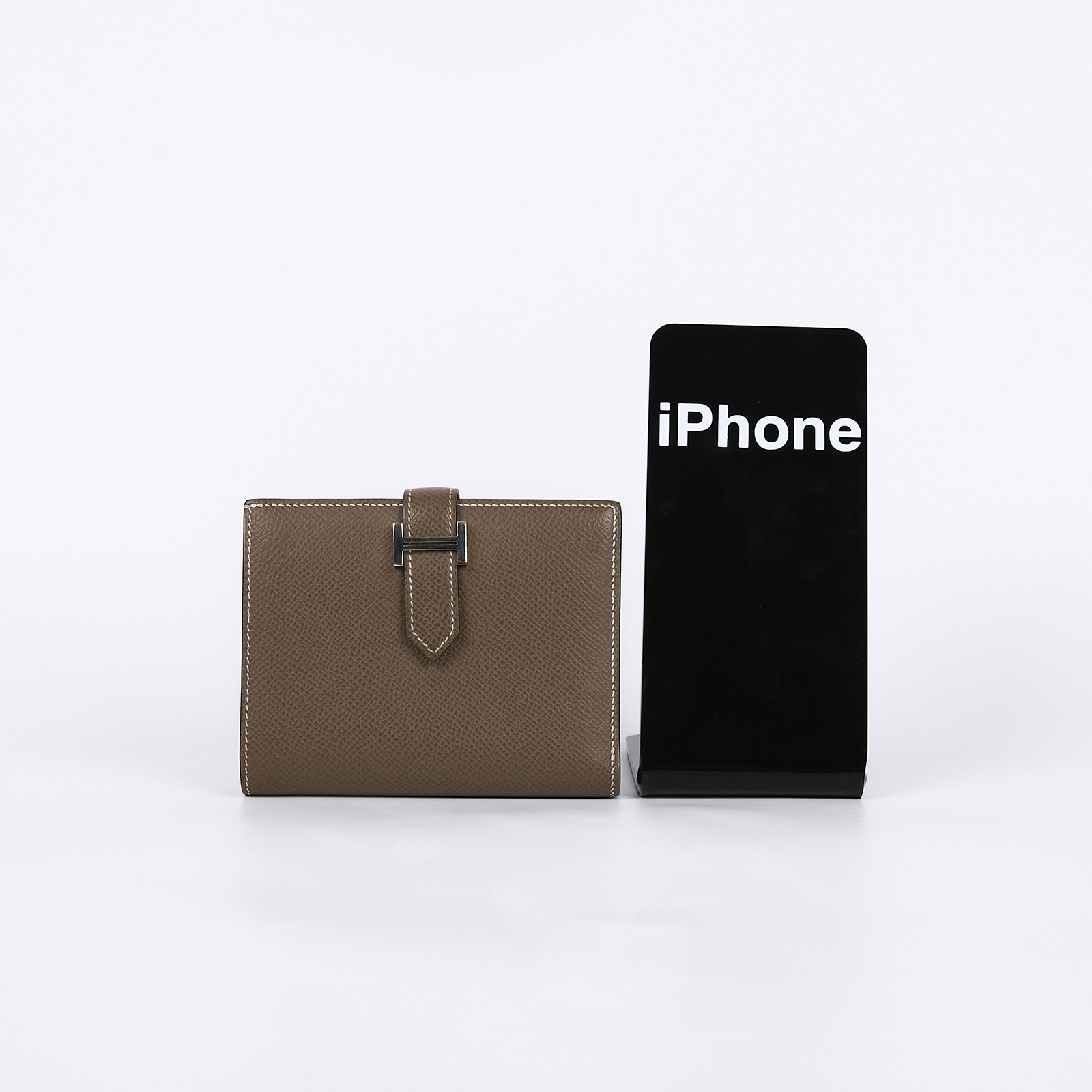 愛馬仕 Hermes Bearn 短夾 BEARN Y US 011DY 大象灰BEARN短夾 原廠盒子