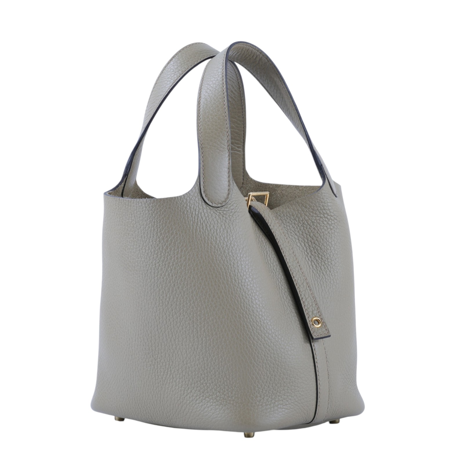 愛馬仕 Hermes Picotin Lock 18 菜籃子包 PT18 B MZ 011CG B刻威爾法米金PICOTIN 18 原廠盒子/防塵袋/鎖組