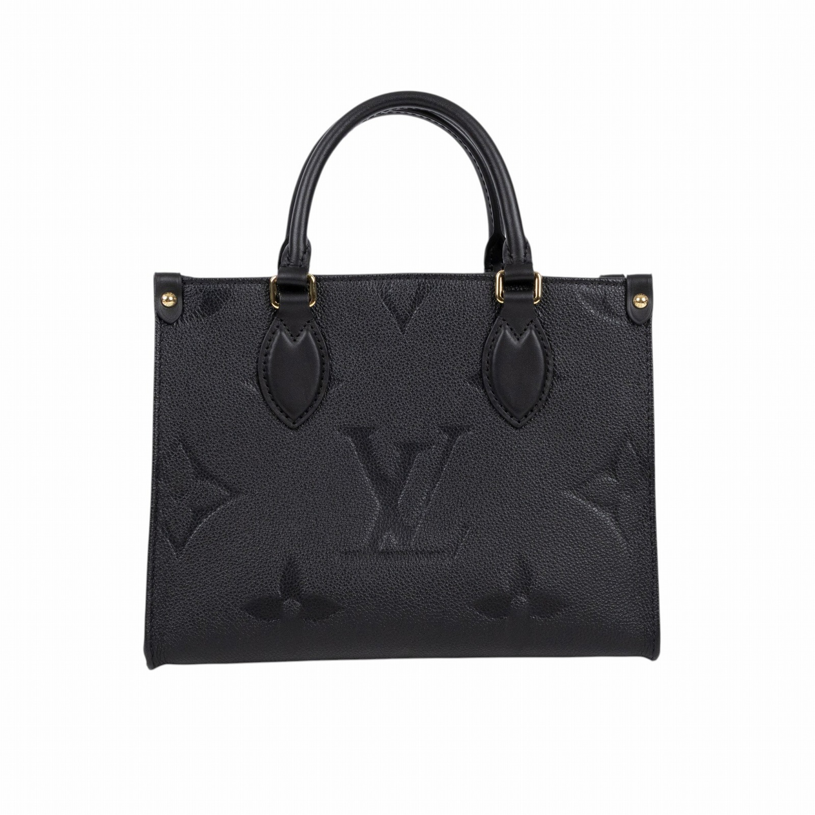 路易威登 LOUIS VUITTON OnTheGo PM 手提 肩背包 黑色 M45653 晶片款 黑原花壓紋ON THE GO PM 防塵袋/背帶