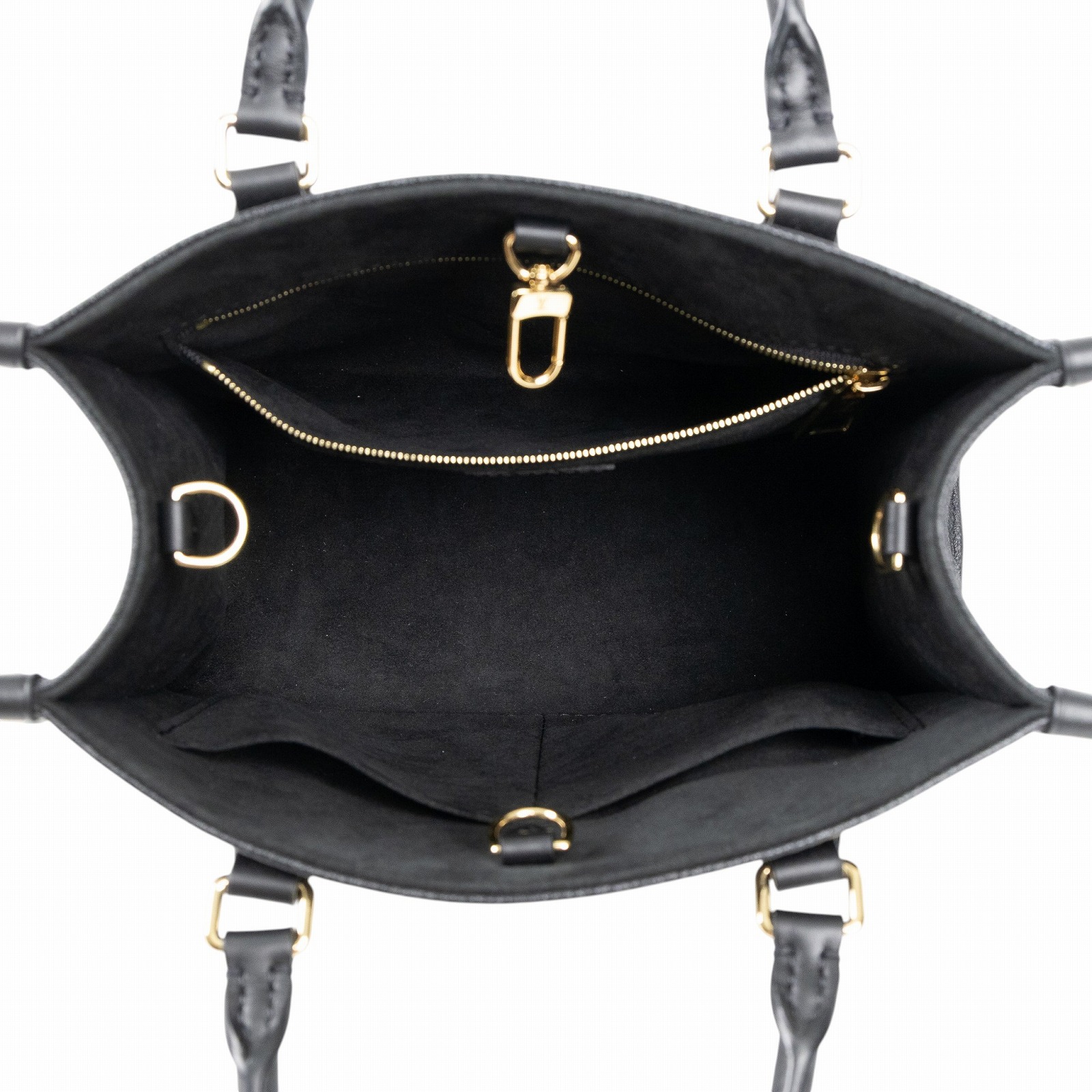 路易威登 LOUIS VUITTON OnTheGo PM 手提 肩背包 黑色 M45653 晶片款 黑原花壓紋ON THE GO PM 防塵袋/背帶