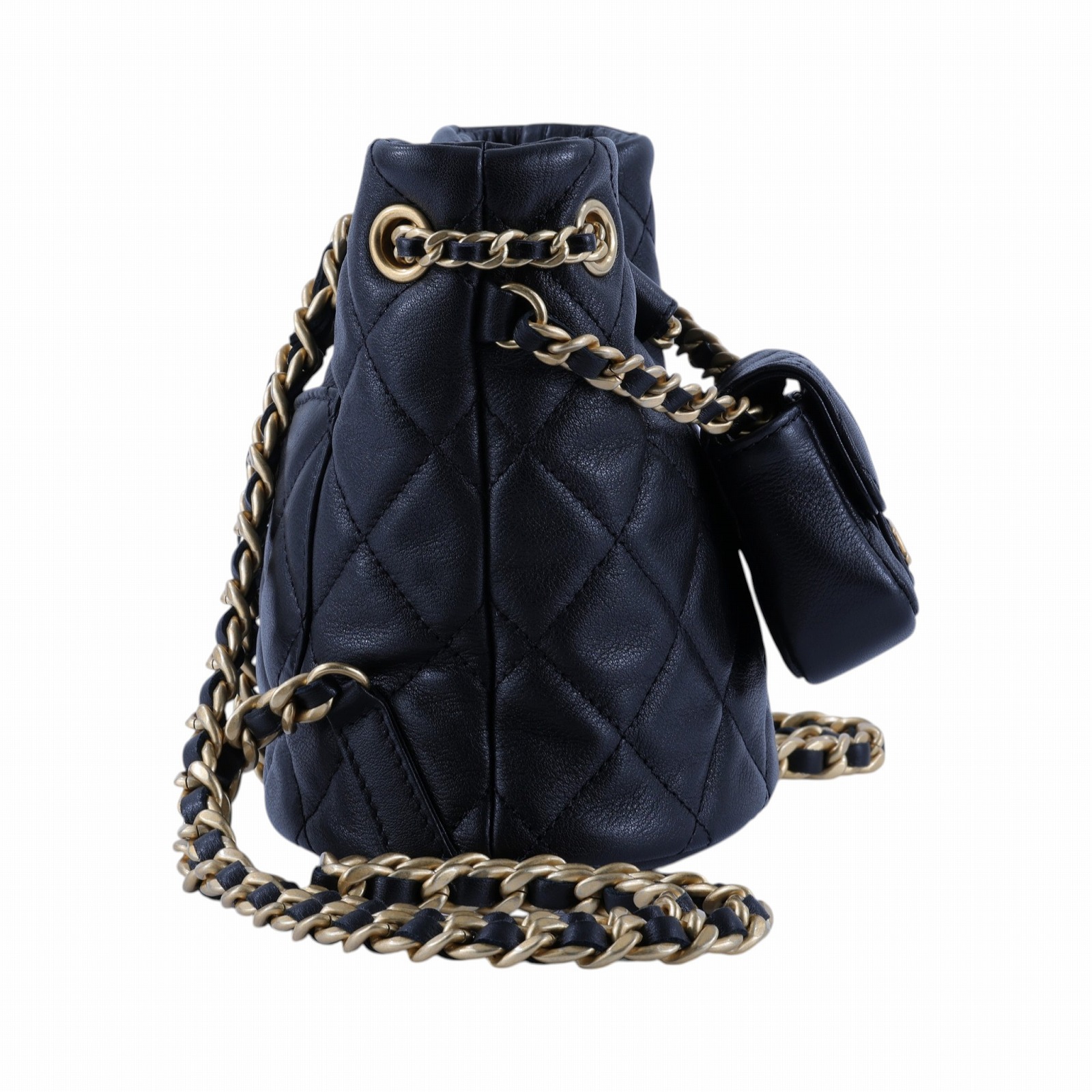 香奈兒 CHANEL 23A CF 後背包 雙肩包 AS3947 B11035 晶片款 黑羊菱格紋子母後背包 防塵袋/購買證明影本