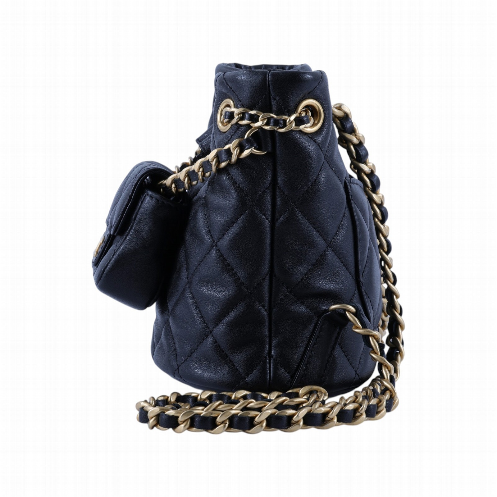 香奈兒 CHANEL 23A CF 後背包 雙肩包 AS3947 B11035 晶片款 黑羊菱格紋子母後背包 防塵袋/購買證明影本