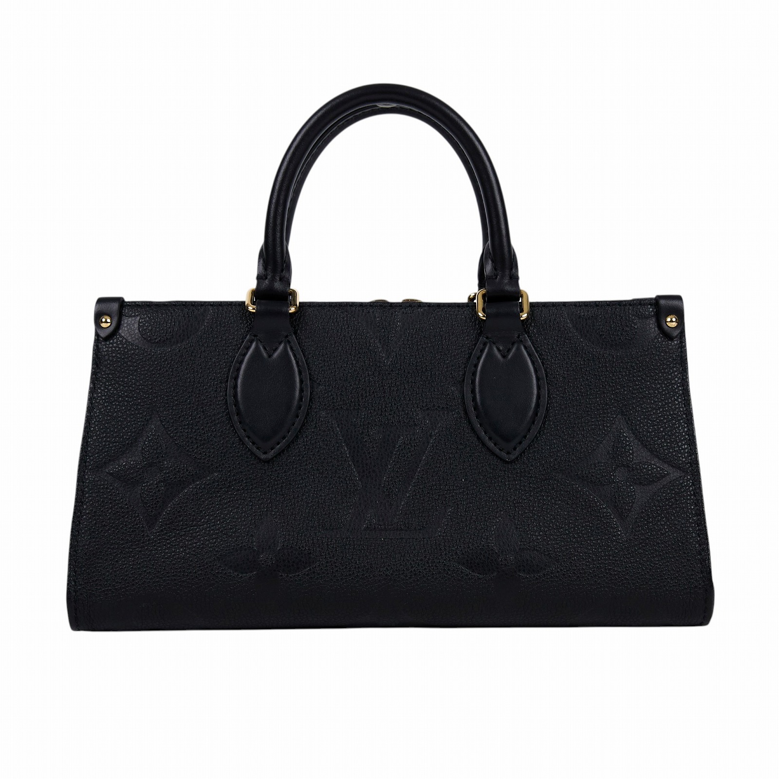 路易威登 LOUIS VUITTON OnTheGo East West 黑色 壓花粒面牛皮 手提 斜背包 M23640 晶片款  原廠盒子/防塵袋/背帶/鏈帶