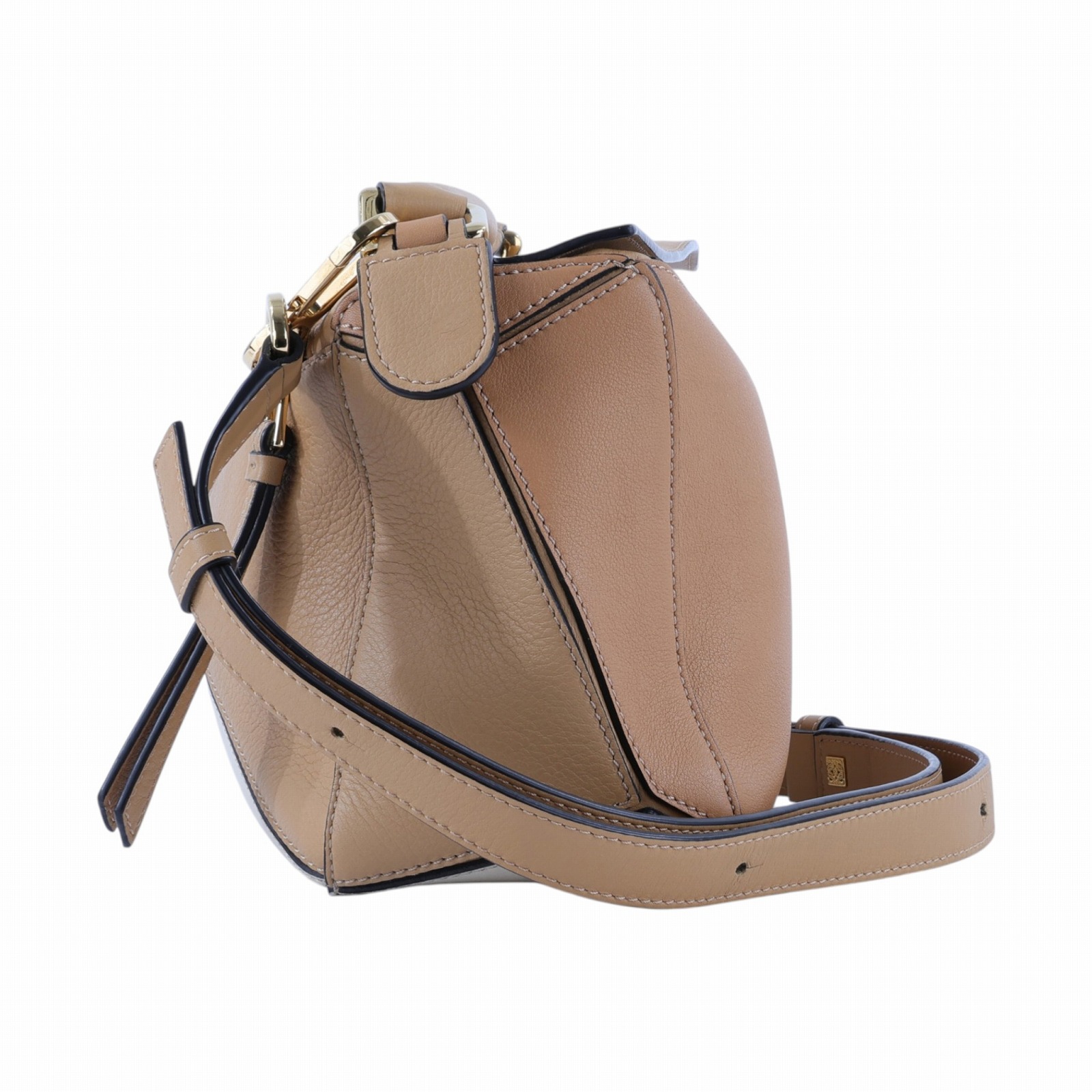 羅意威 LOEWE Small Puzzle bag 肩背 斜背包  奶茶拚色PUZZLE SMALL 防塵袋