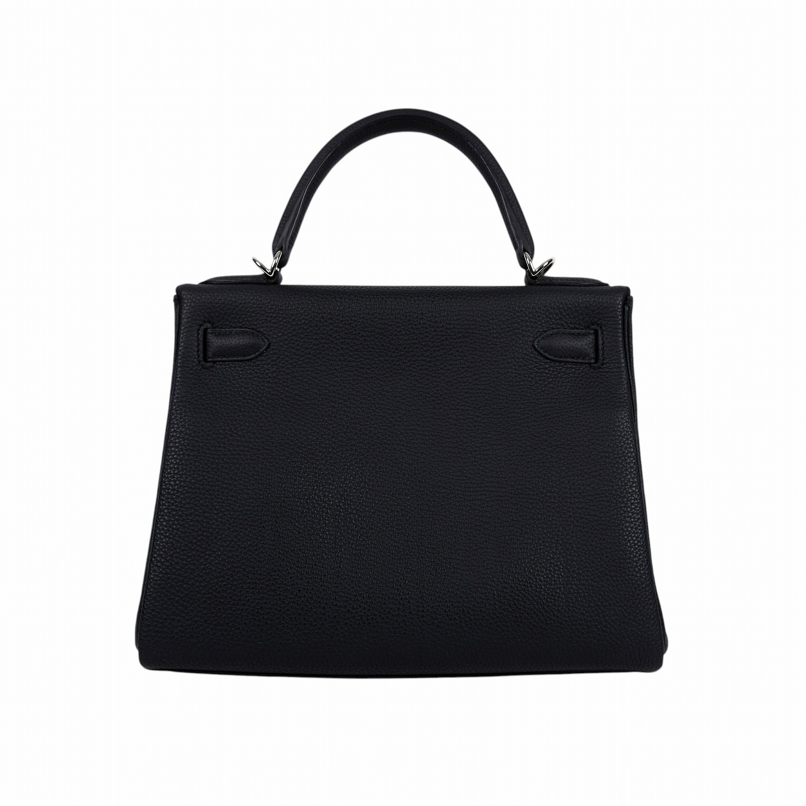 愛馬仕 Hermes Kelly Bag 凱莉包 28 銀色五金 黑色 H030931CK89 /W刻 黑 KELLY28 原廠盒子/防塵袋/鎖組