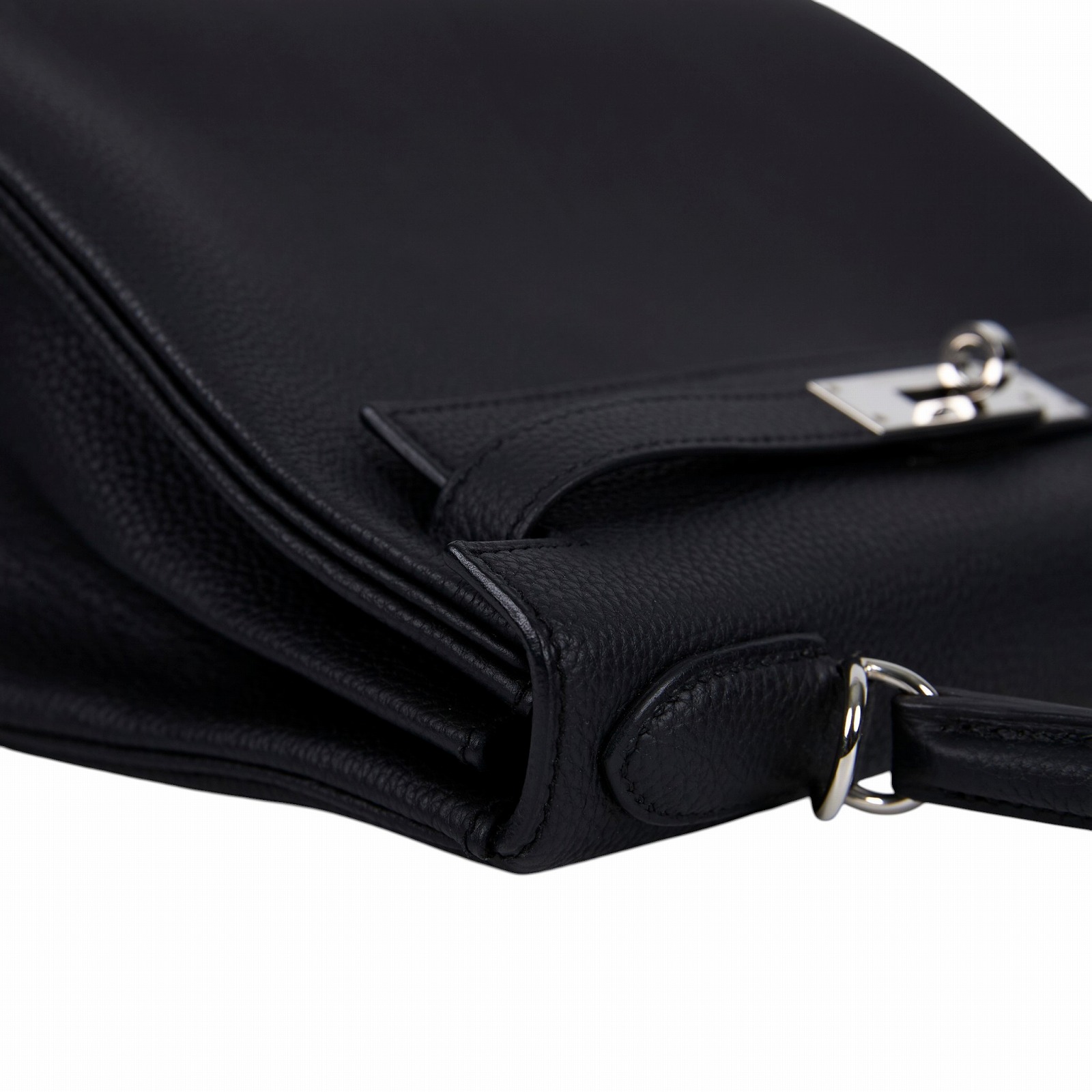 愛馬仕 Hermes Kelly Bag 凱莉包 28 銀色五金 黑色 H030931CK89 /W刻 黑 KELLY28 原廠盒子/防塵袋/鎖組