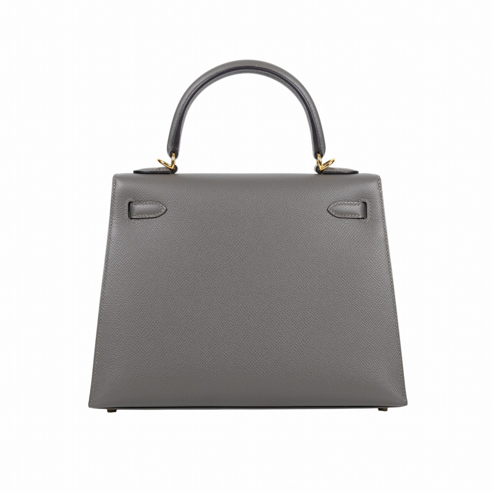 愛馬仕 Hermes Kelly II Sellier 凱莉包 25 U刻 積雨雲灰 金色五金 H038416CC0L /U ST 856 DW  原廠盒子/防塵袋/購買證明/背帶/鎖組