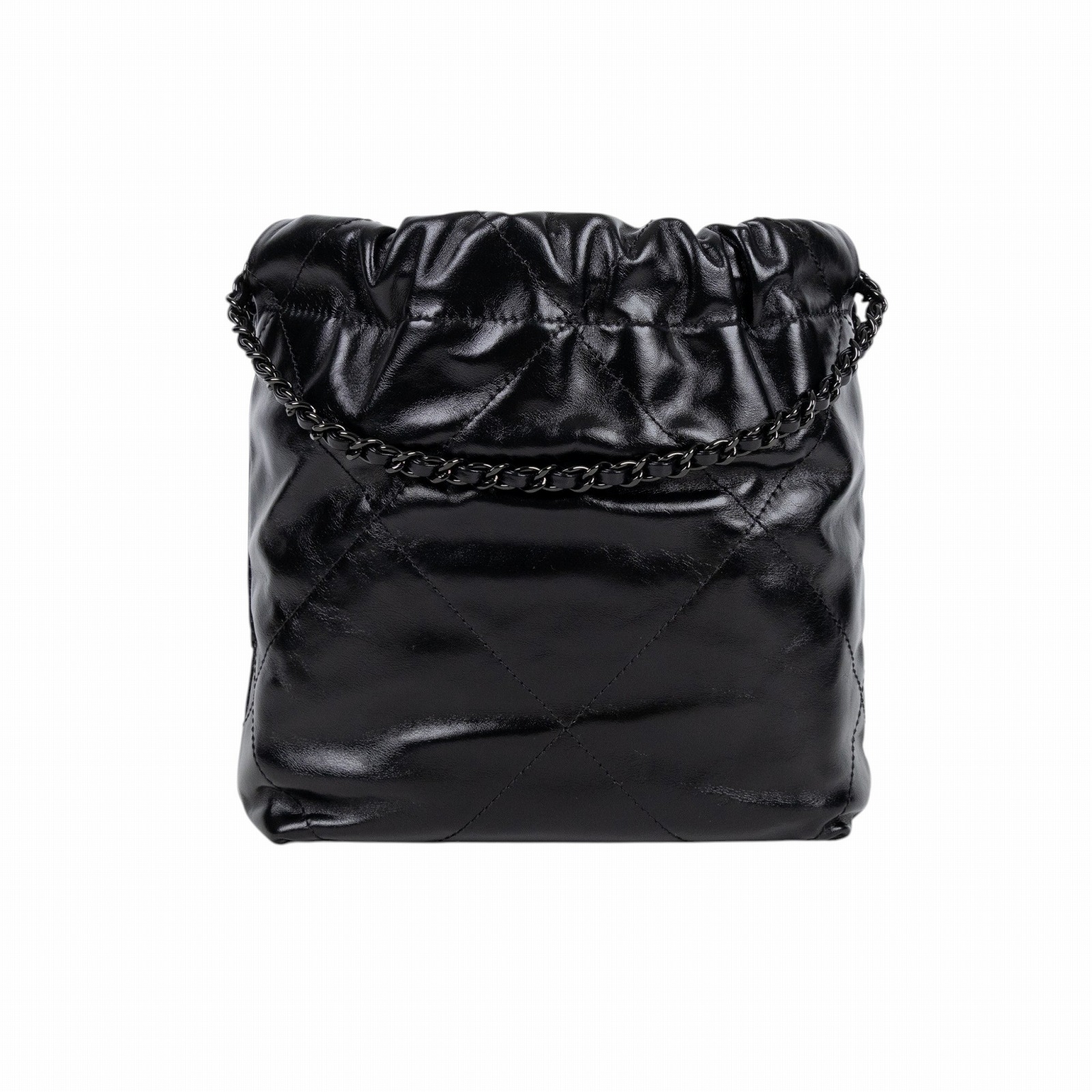 香奈兒 CHANEL 22 迷你 束口包 AS3980 B09220 晶片款 SO BLACK 22包 MINI 原廠盒子/防塵袋/購買證明