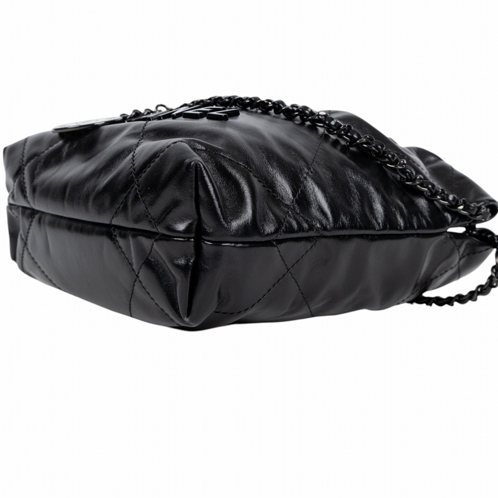 香奈兒 CHANEL 22 迷你 束口包 AS3980 B09220 晶片款 SO BLACK 22包 MINI 原廠盒子/防塵袋/購買證明