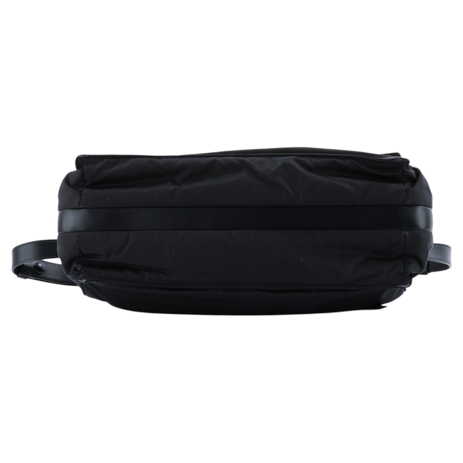 普拉達 PRADA Re-Nylon 夾棉 肩背袋 中型  1BD255_RDLN 黑尼龍郵差包 防塵袋/購買證明