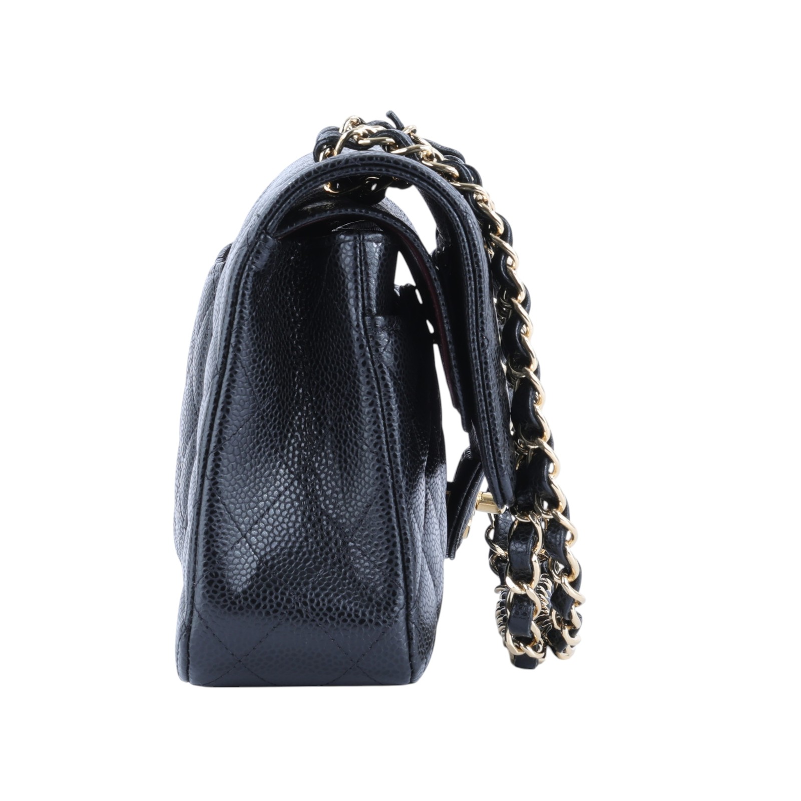 香奈兒 CHANEL CF 經典 11.12 口蓋包 A01112 Y01864 晶片款 黑金荔枝COCO25 原廠盒子/防塵袋/購買證明