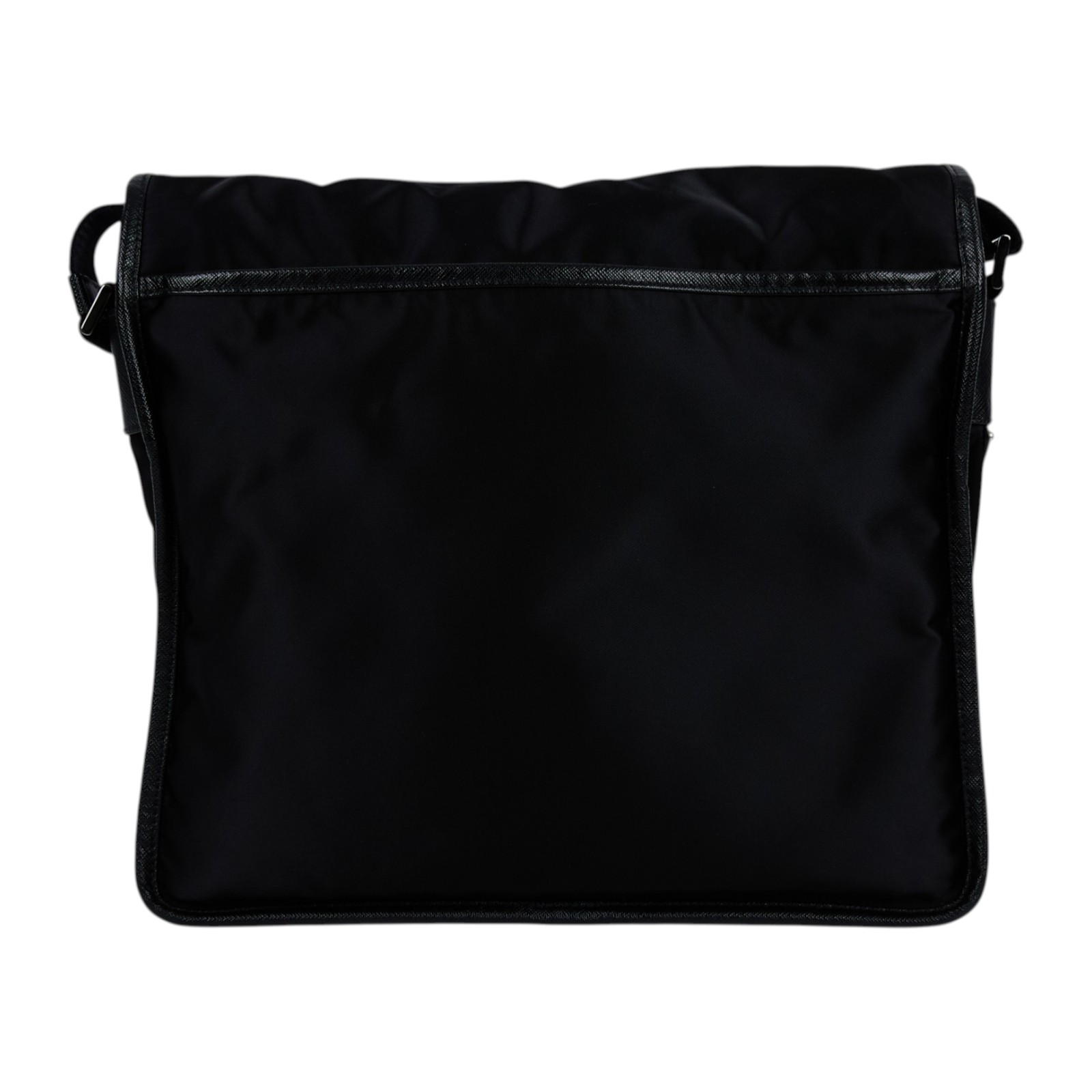 普拉達 PRADA Tessuto Nylon 郵差包 肩背包 斜背包 2VD166_2FMO 經典LOGO皮飾邊斜背包 保證卡