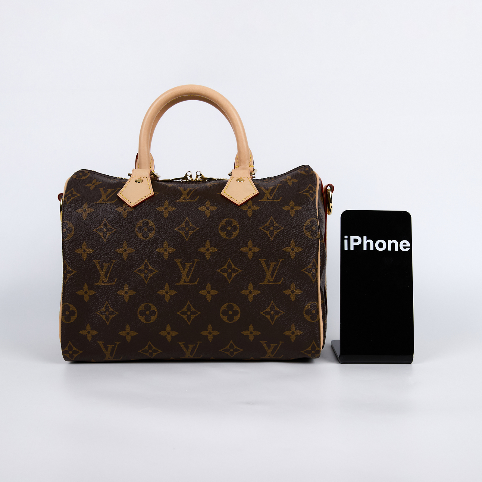 路易威登 LOUIS VUITTON Speedy Bandoulière 25  波士頓包 手提包 經典帆布 M46977 晶片款  防塵袋/鎖頭/鑰匙
