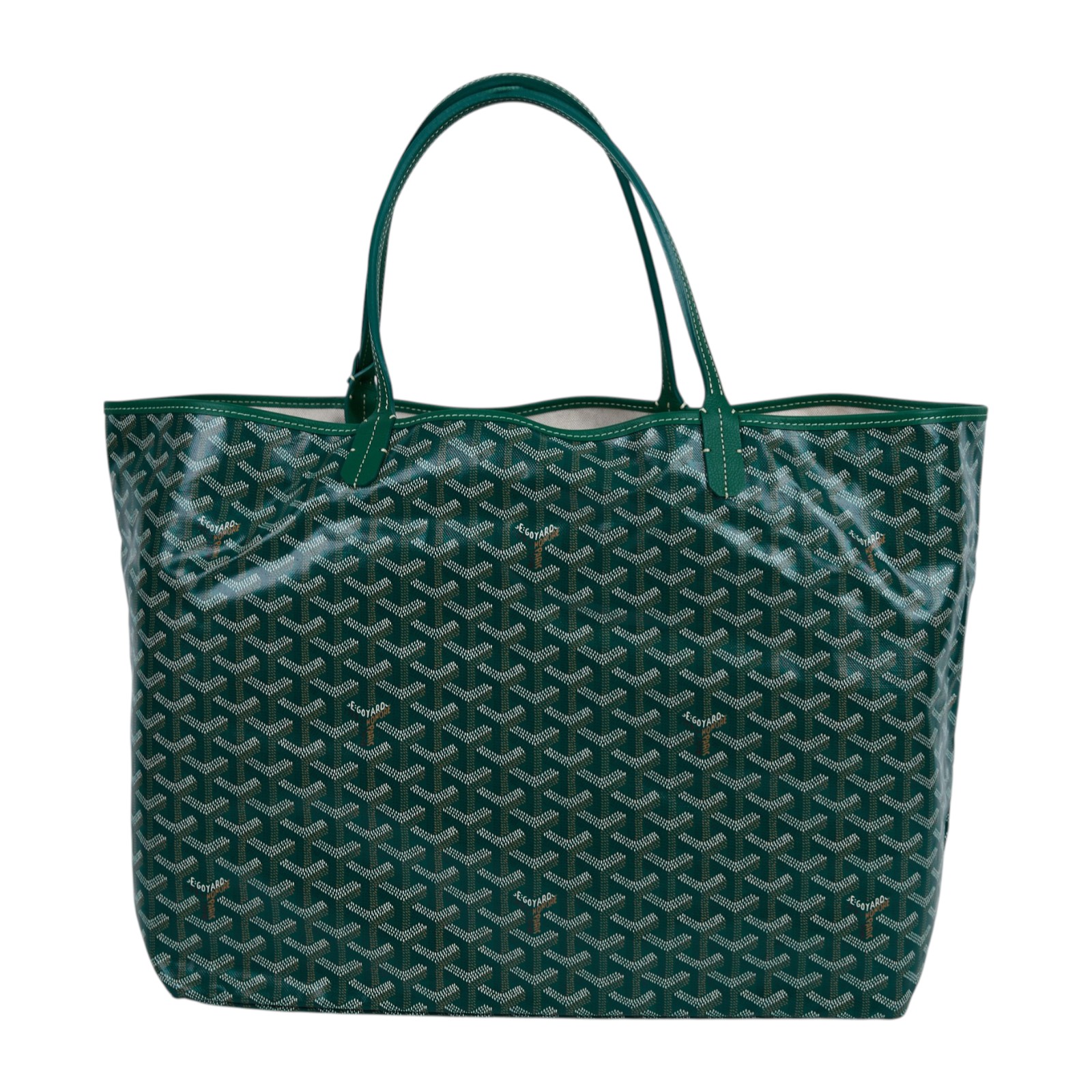 高雅德 GOYARD Saint Louis GM Bag 托特包 STLOUIGMLTY 綠SAINT LOUIS GM 防塵袋/購買證明