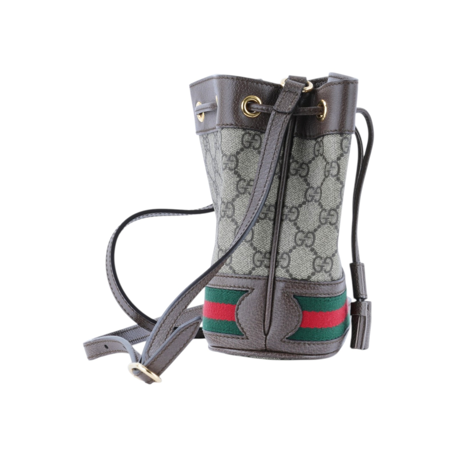 古馳 GUCCI Ophidia GG 迷你 水桶袋 米色 烏木色 550620 96I3B 棕GG紋OPHIDIA水桶包 防塵袋