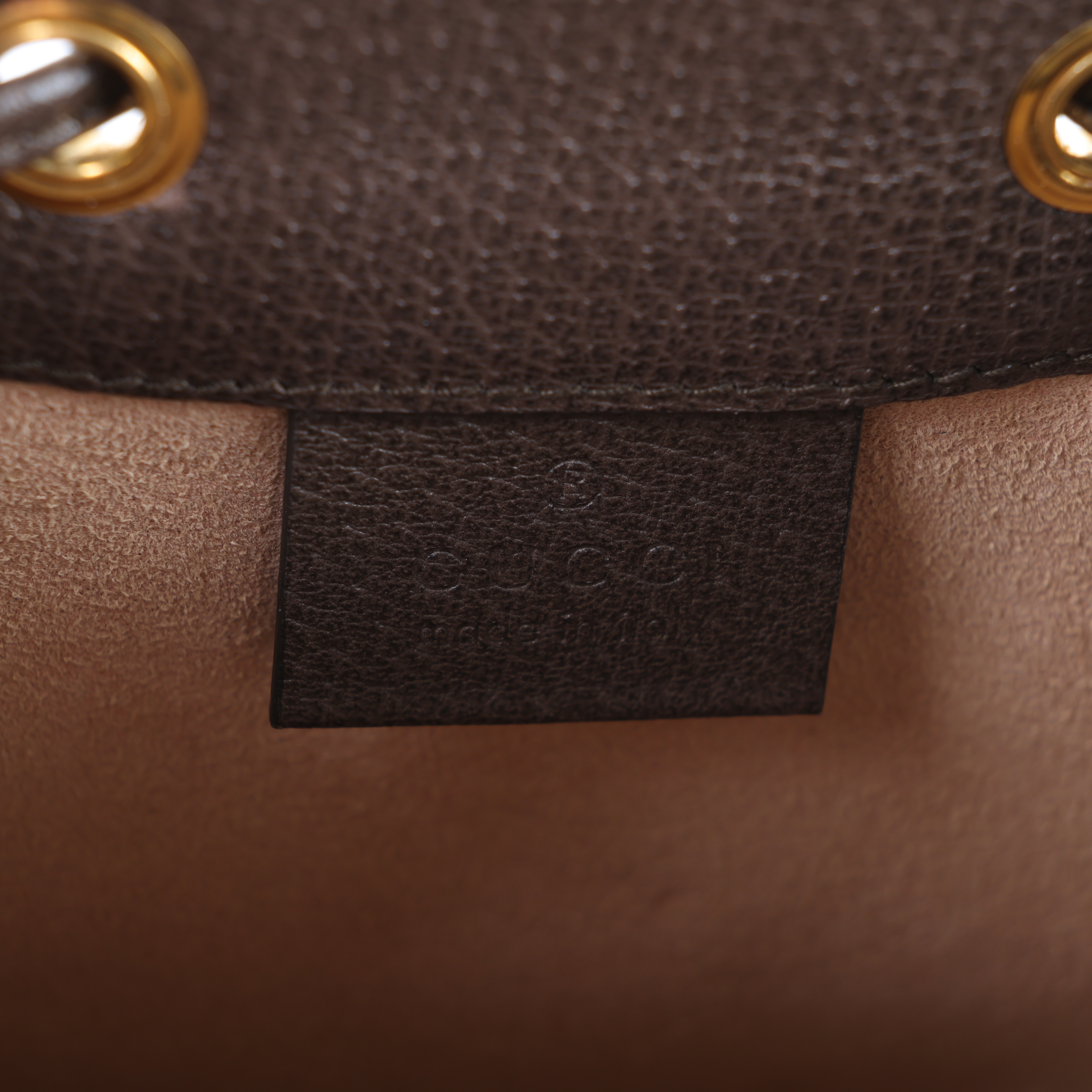 古馳 GUCCI Ophidia GG 迷你 水桶袋 米色 烏木色 550620 96I3B 棕GG紋OPHIDIA水桶包 防塵袋