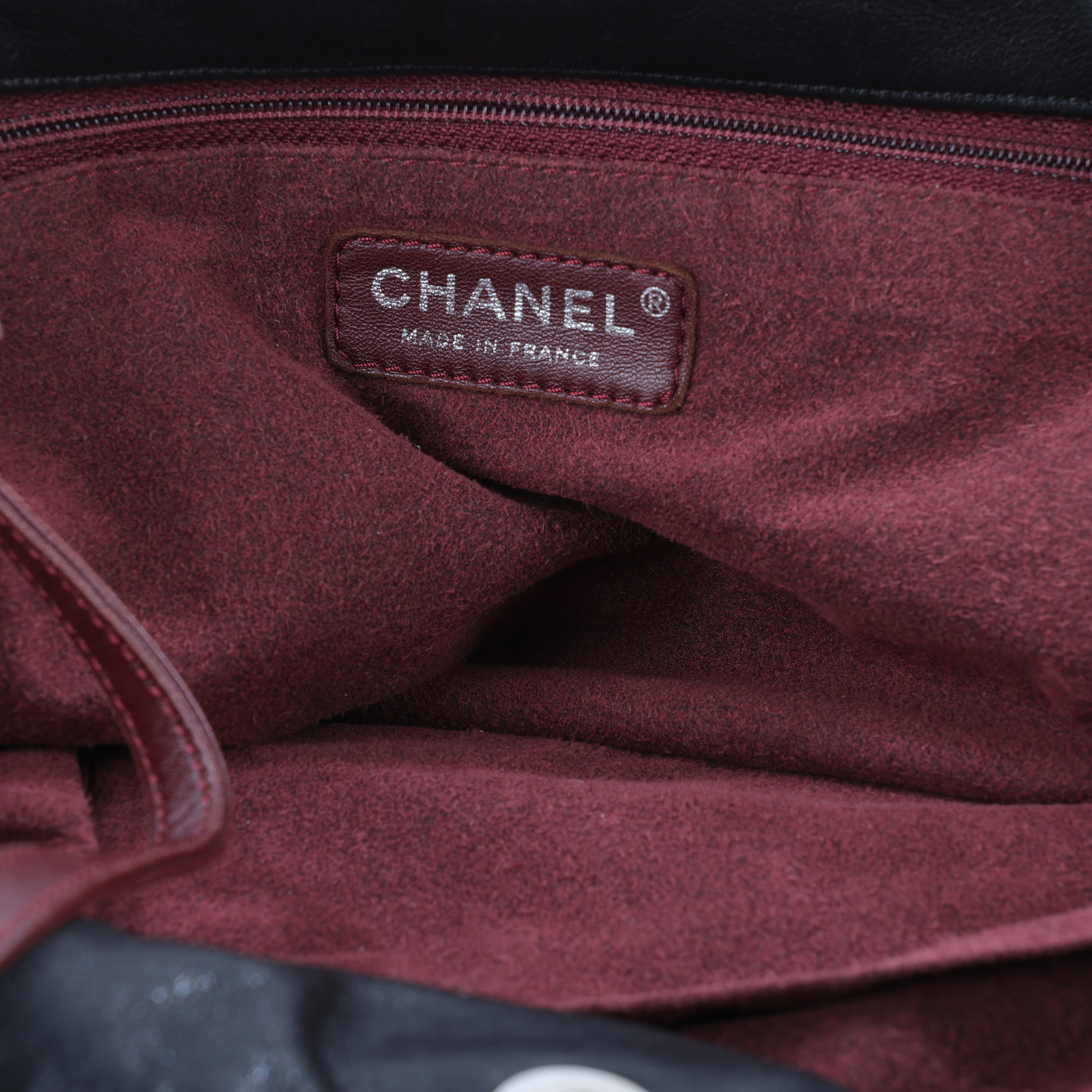 香奈兒 CHANEL 手提 肩背包  13開黑銀羊雙帶肩背包 無附屬品