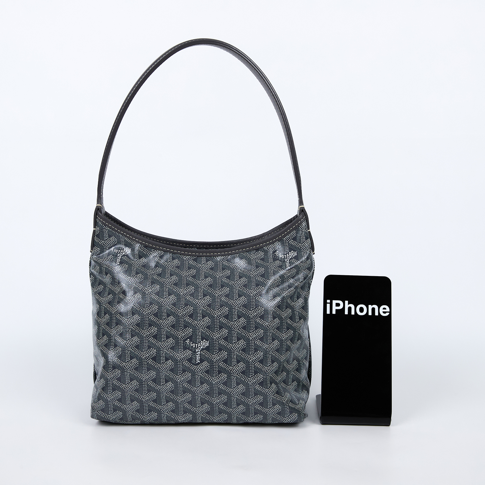 高雅德 GOYARD Bohème Hobo Bag 迷你 托特包 AMABOHEMEMINI 灰HOBO BOHEME mini 防塵袋/購買證明
