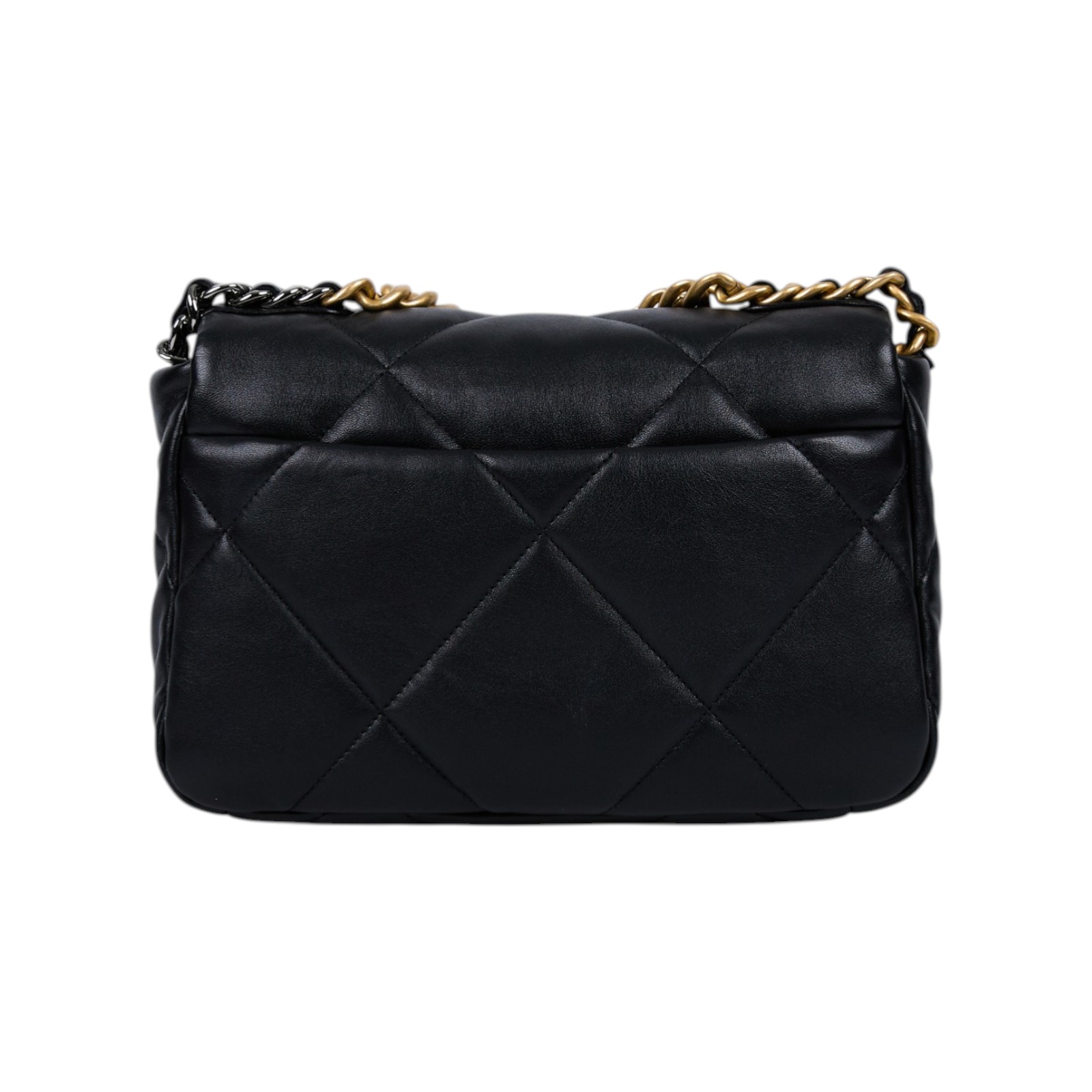 香奈兒 CHANEL 19 口蓋包 菱格紋 金銀鍊帶 手提 肩背包 AS1160 B04852 晶片款 黑19包 小號 原廠盒子/防塵袋/購買證明