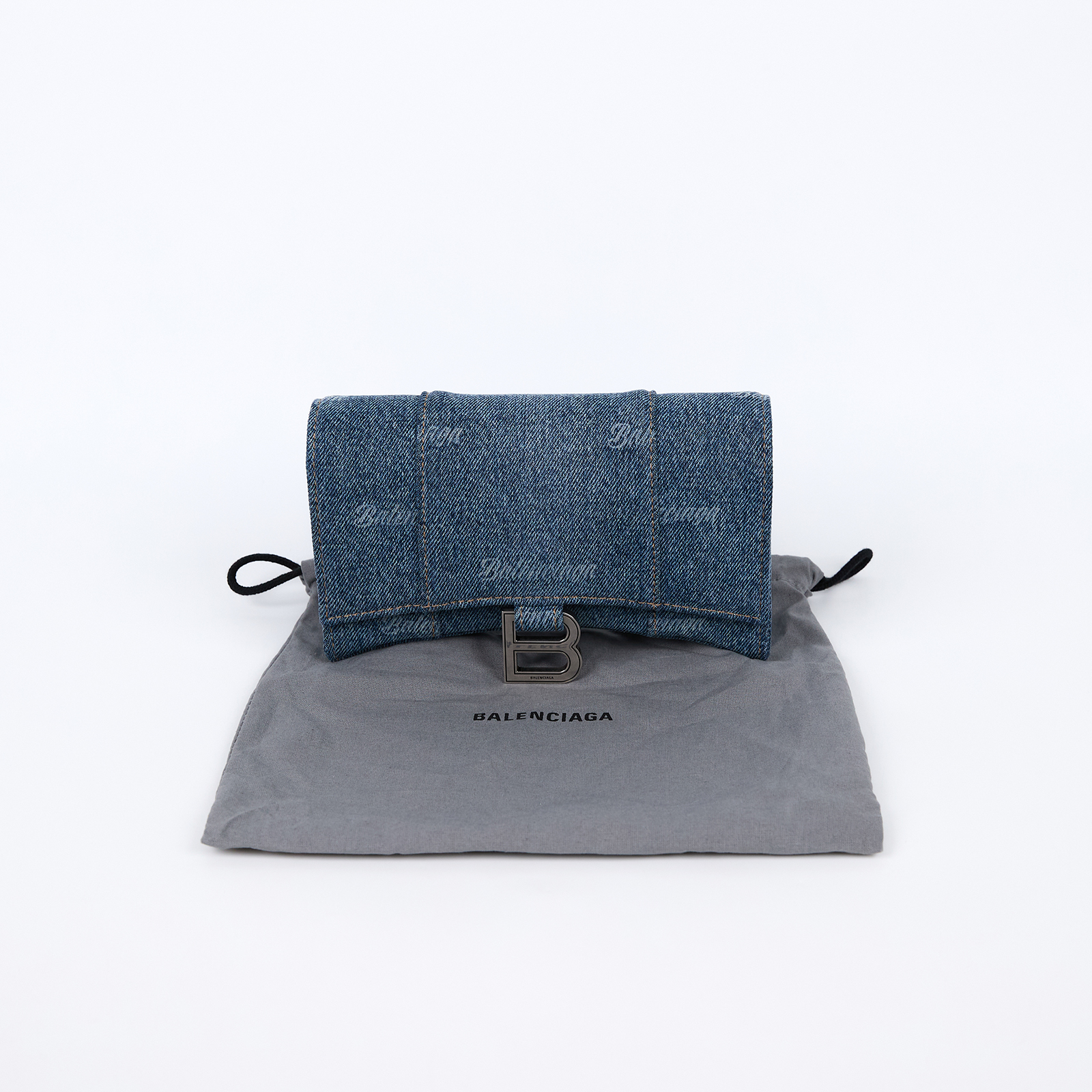 巴黎世家 BALENCIAGA Hourglass XS 沙漏包 6560502AAN 單寧沙漏包XS 防塵袋