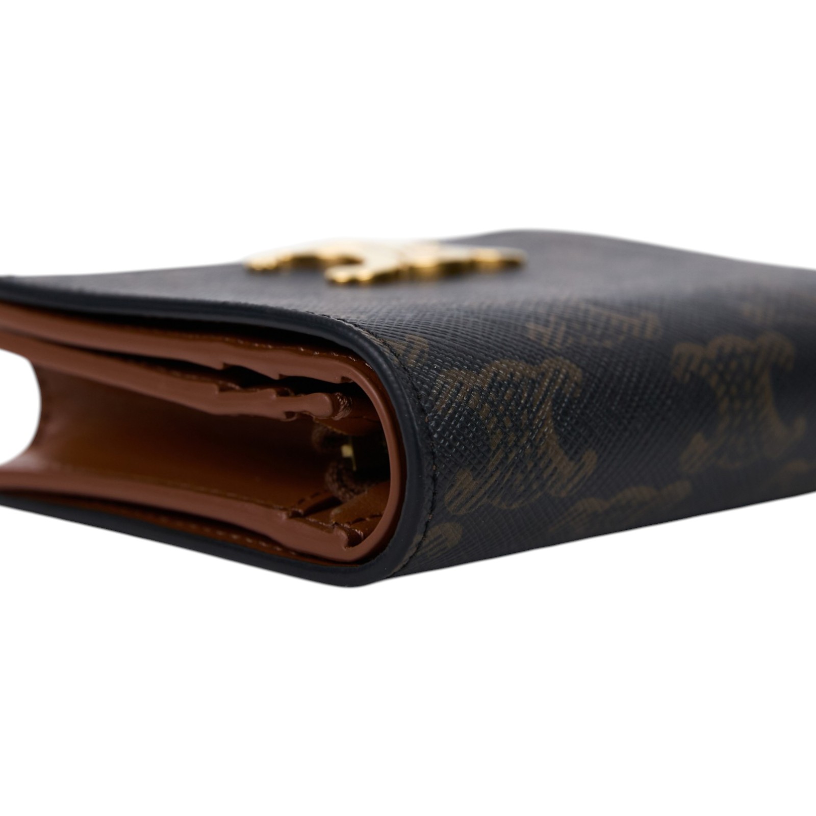 思琳 CELINE 標誌印花 Compact 錢包 短夾 10K622CQH TRIOMPHE標誌印花COMPACT暗釦短夾 原廠盒子/防塵袋