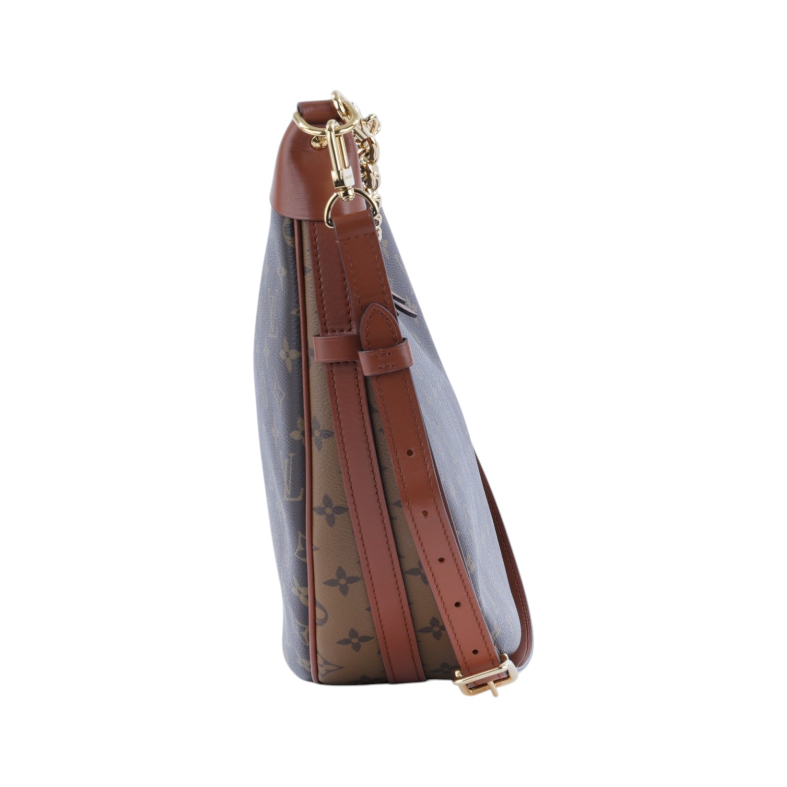 路易威登 LOUIS VUITTON Loop Hobo 經典帆布 半月包 單肩包 M46311 晶片款 原花LOOP HOBO 防塵袋/內袋