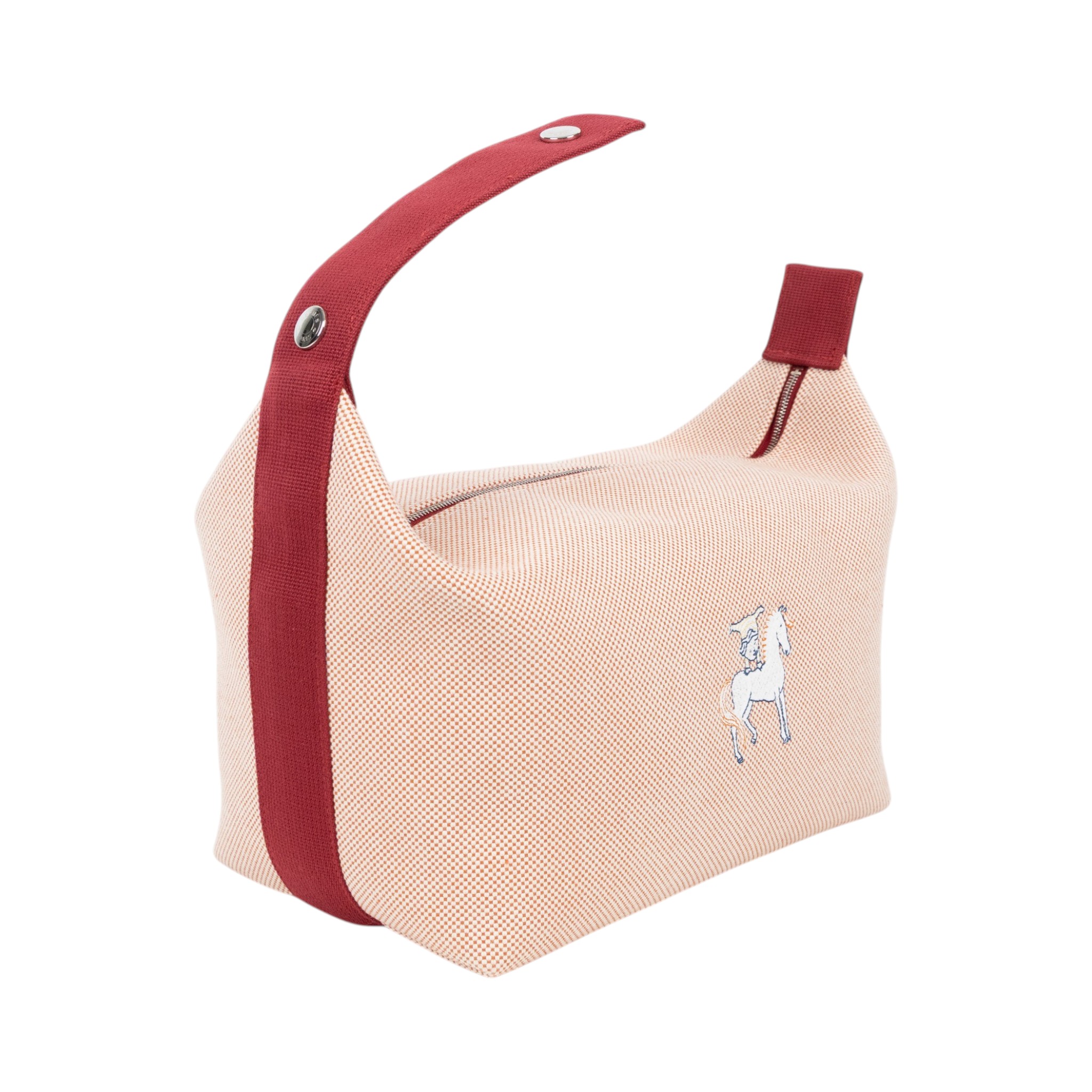 愛馬仕 Hermes Bride a Brac Cabriole 收納包 大型 棕紅色 H103587Mv02 H103587M 02  購買證明影本