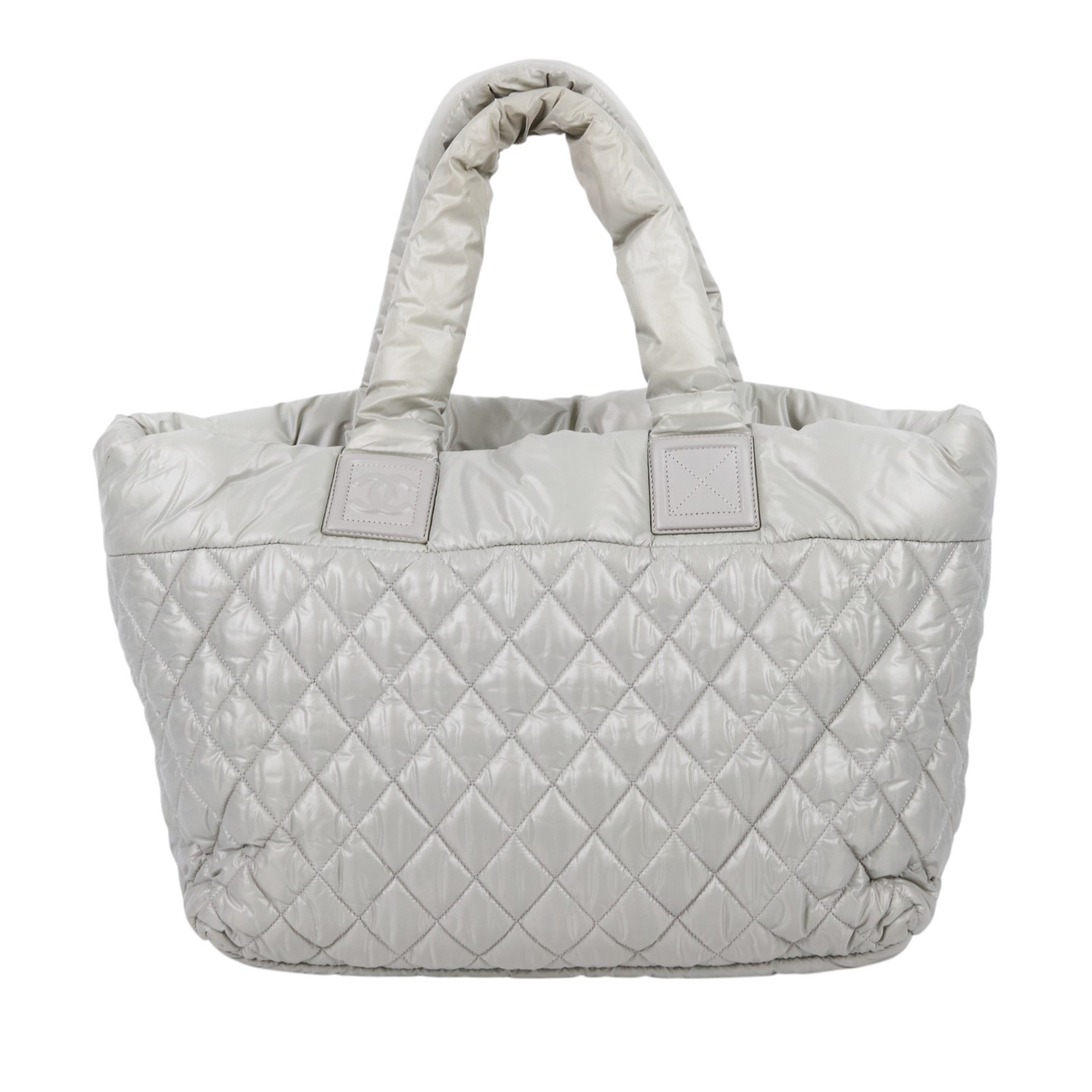 香奈兒 CHANEL Coco cocoon 托特包 A48611 13開 灰色豆腐包 MM 原廠盒子/防塵袋