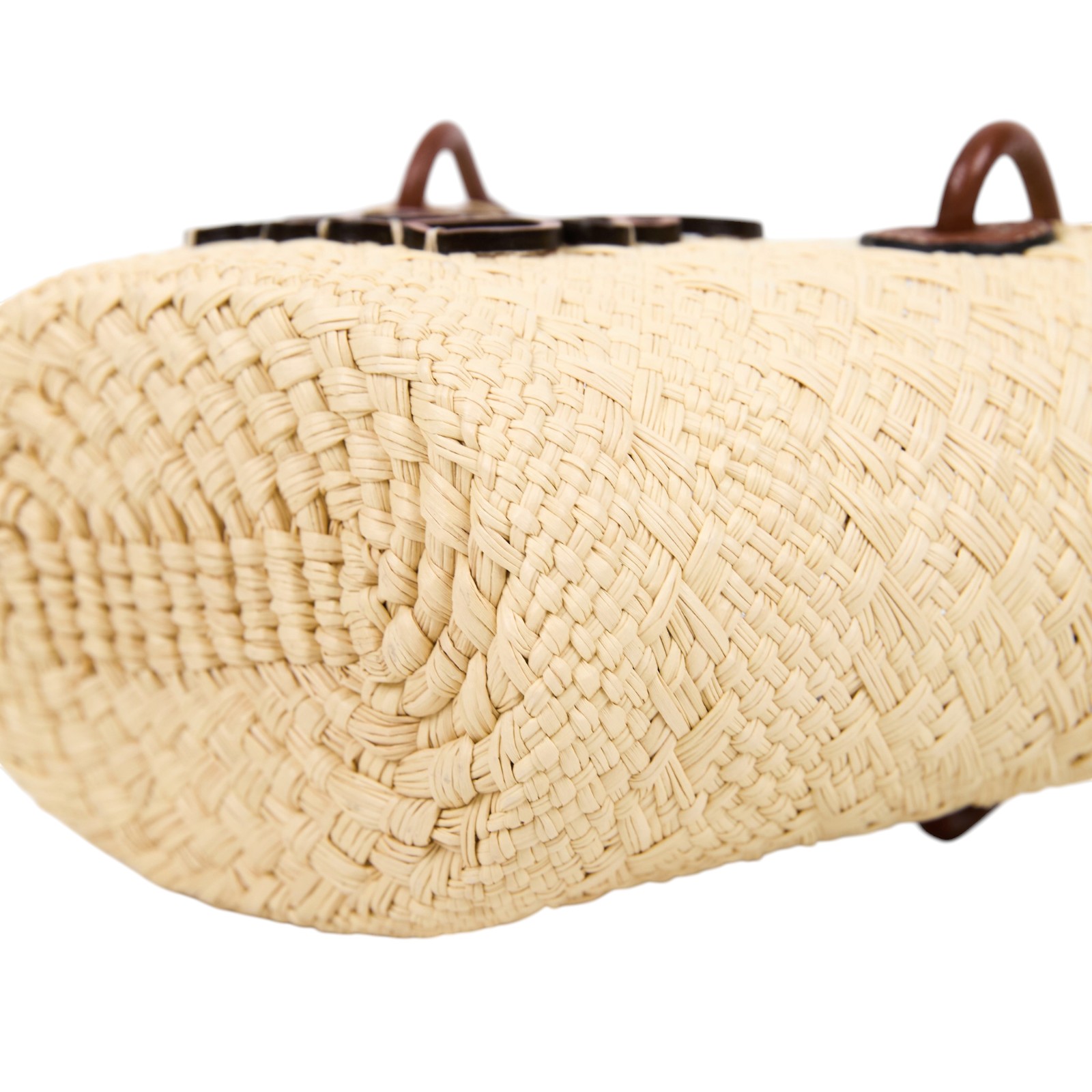 羅意威 LOEWE Anagram 伊拉卡棕櫚葉 小牛皮 水桶包 迷你 A223P64X01 ANAGRAM  MINI草編包 防塵袋