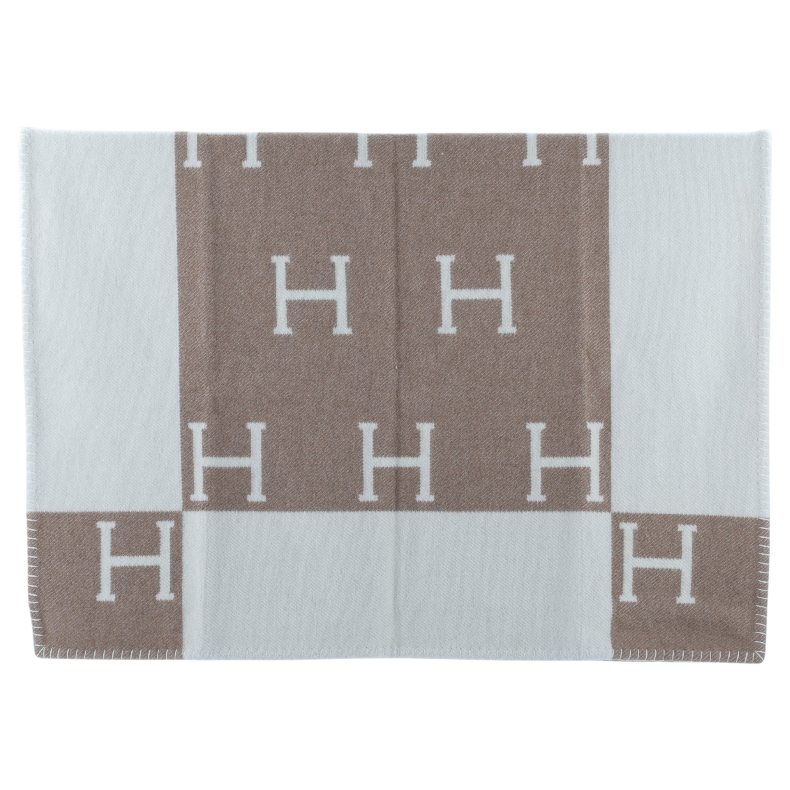 愛馬仕 Hermes Avalon 嬰兒毛毯 中榛子色 H102704Mv11  卡其Avalon嬰兒毛毯 原廠盒子