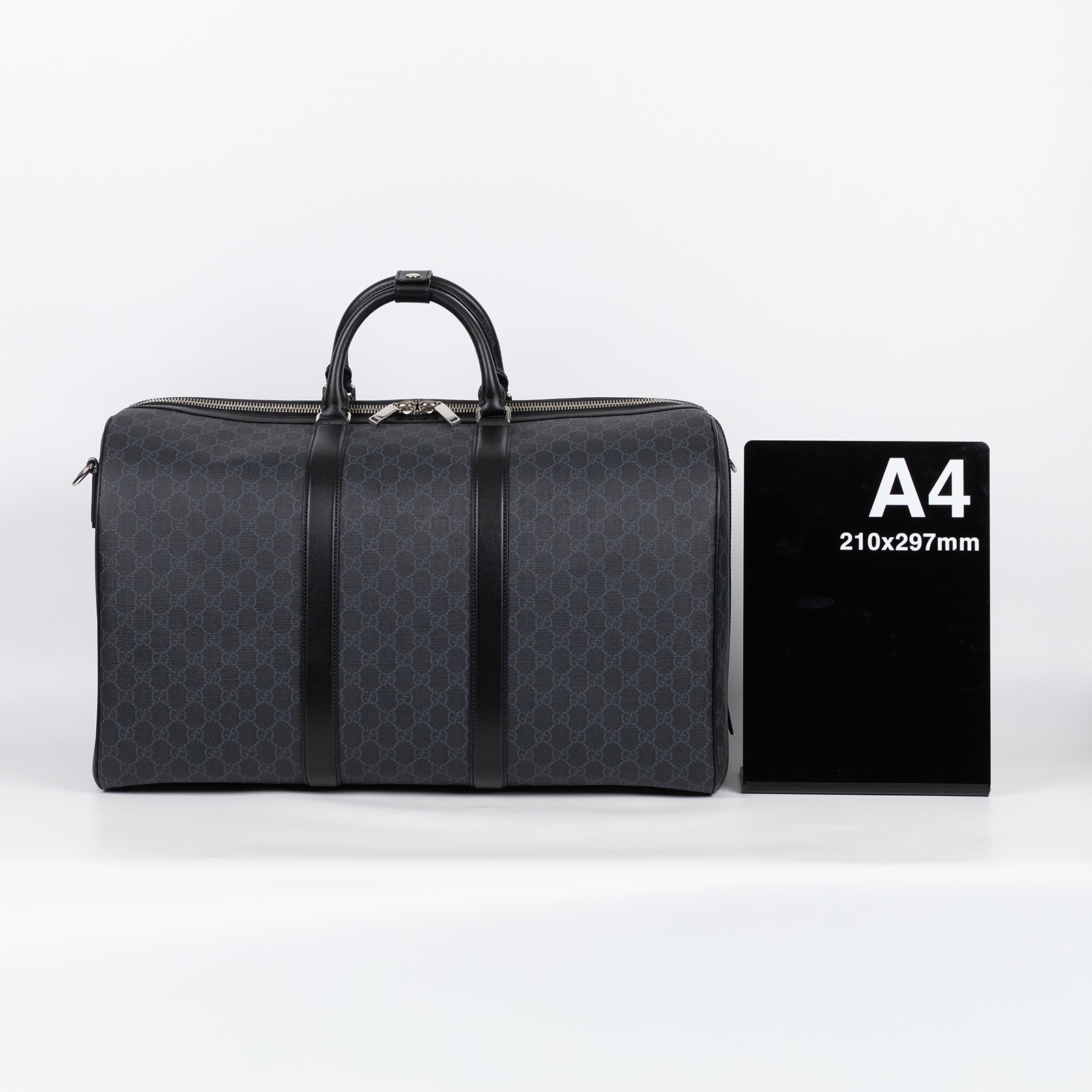 古馳 GUCCI GG Supreme 旅行袋 手提包 肩背包 792075 FADJA 黑原花旅行袋 無附屬品