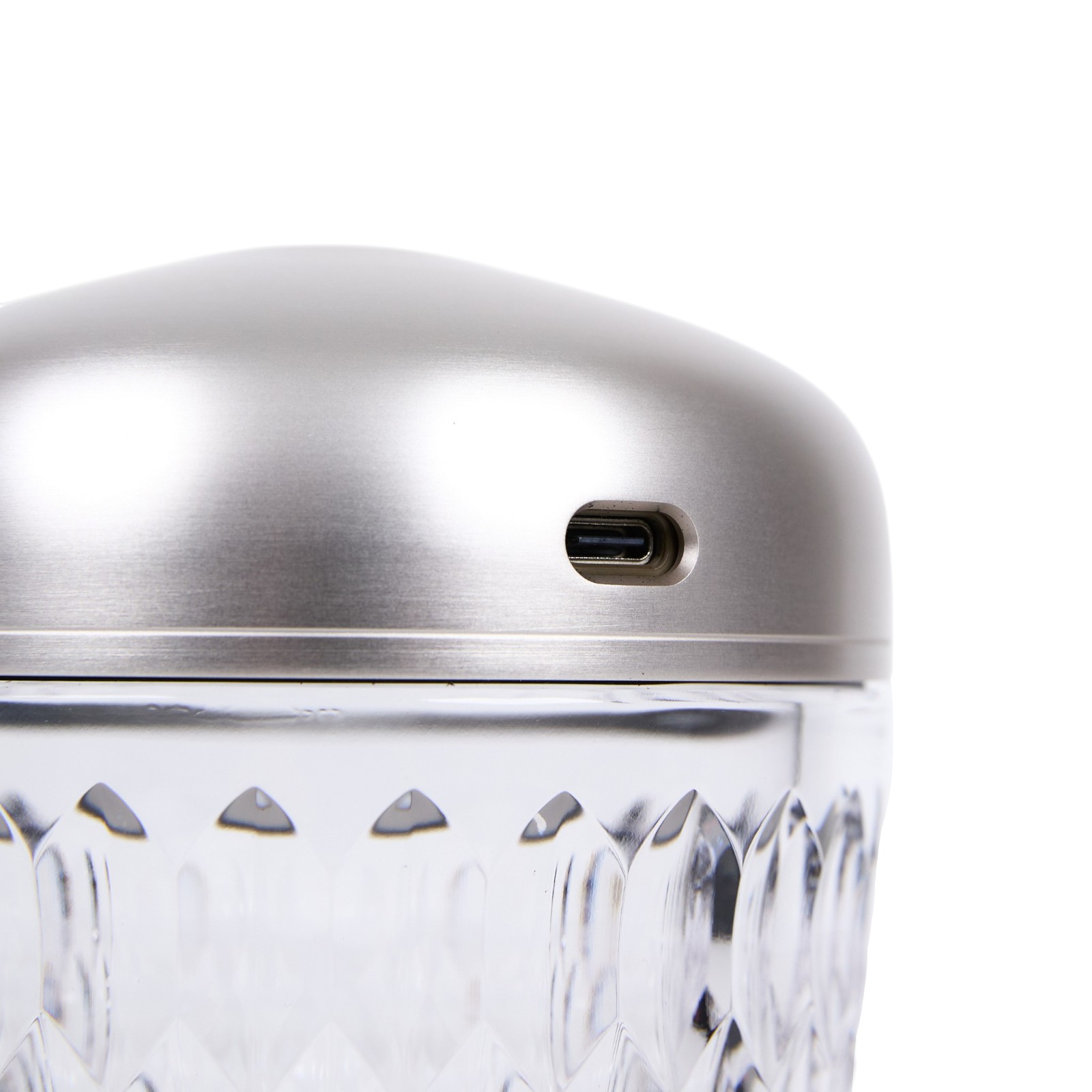 愛馬仕 Hermes Saint Louis 水晶燈   ST LOUIS FOLIA 迷你銀松果燈 原廠盒子/充電器