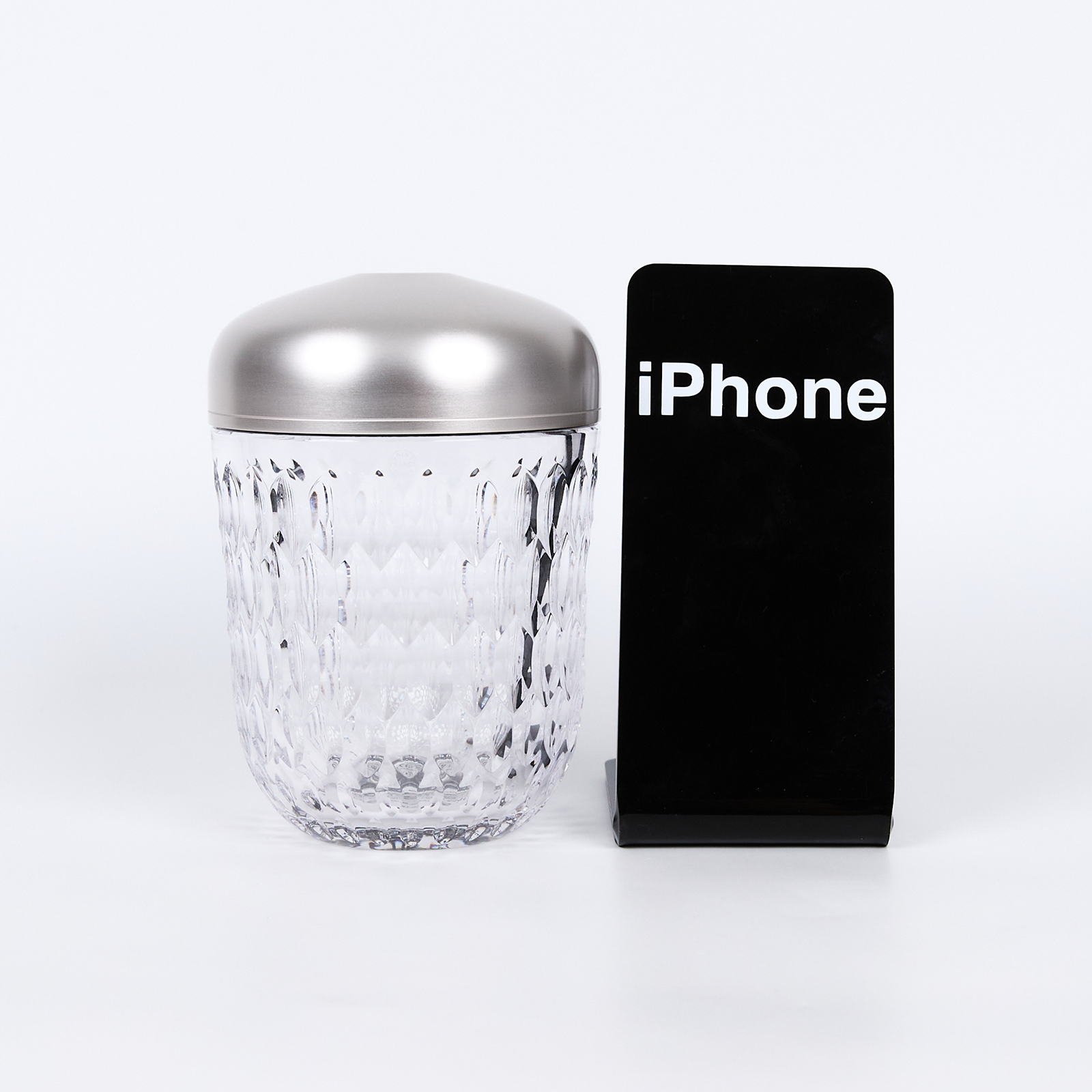 愛馬仕 Hermes Saint Louis 水晶燈   ST LOUIS FOLIA 迷你銀松果燈 原廠盒子/充電器