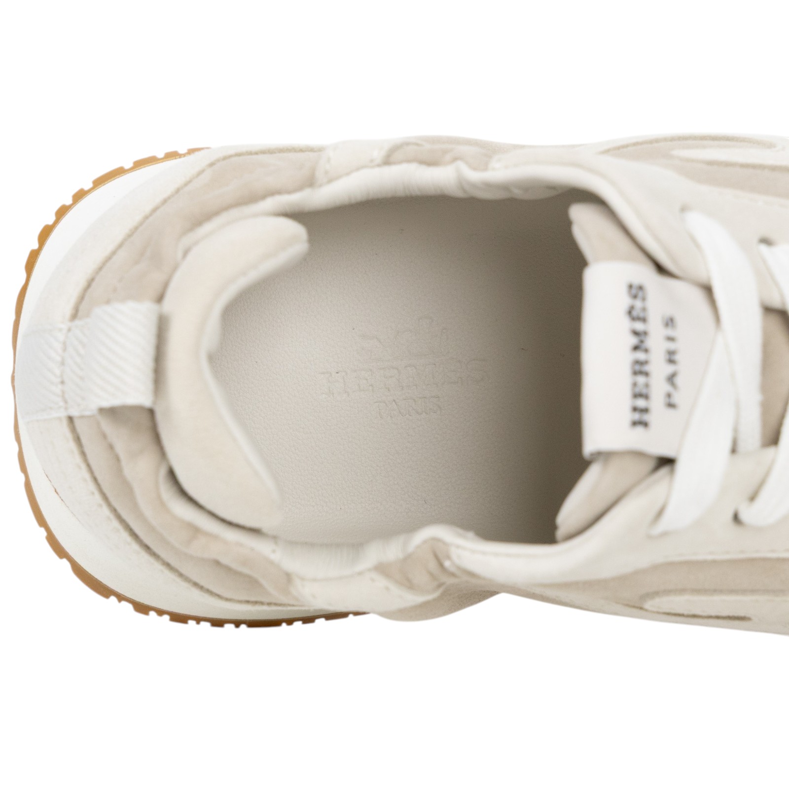 愛馬仕 Hermes Jet 運動鞋 女鞋 H242153ZvNL380 /#38 北極灰麂皮Jet運動鞋 原廠盒子/影印購買證明/鞋帶