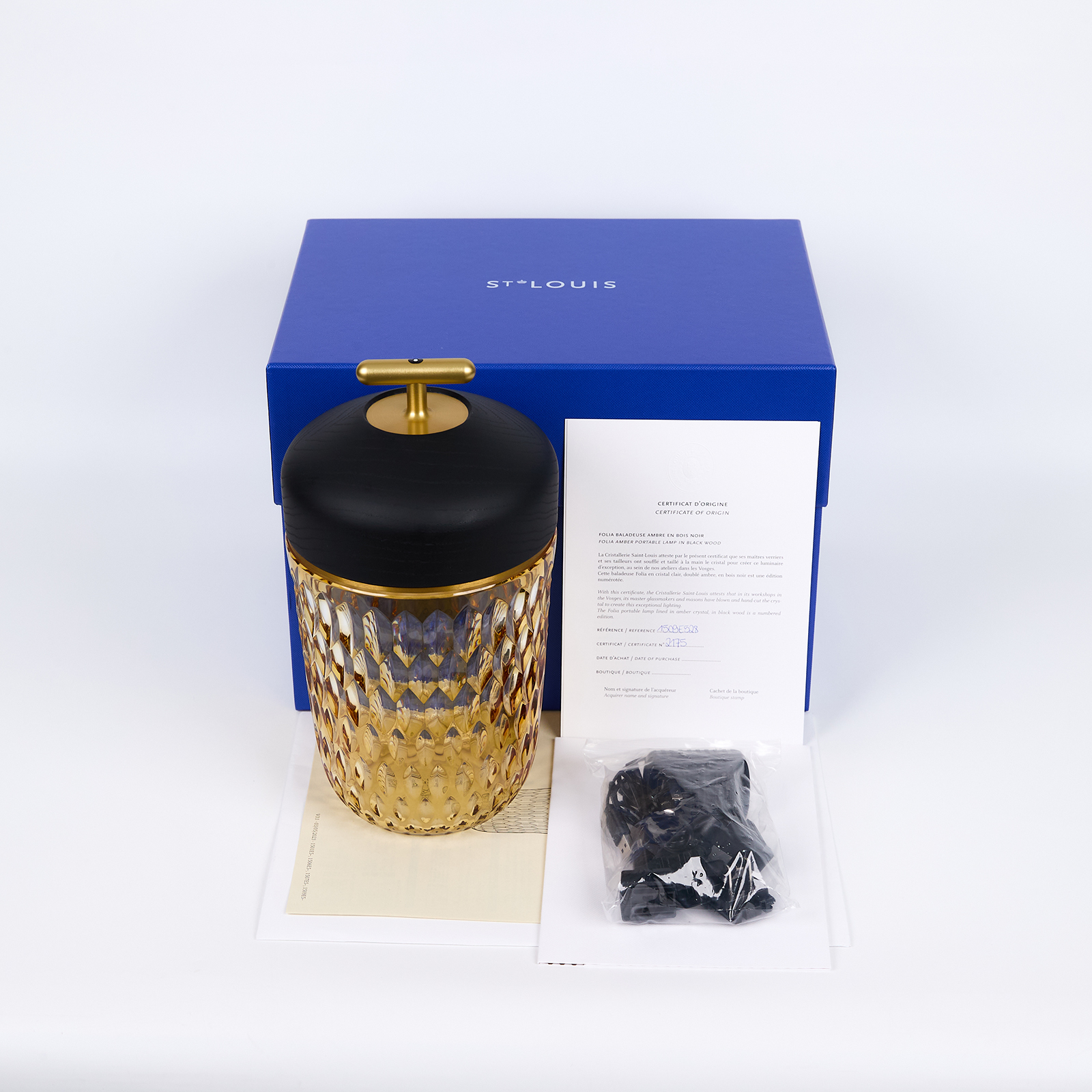 愛馬仕 Hermes Saint Louis Folia portable lamp 便攜燈  /2175  原廠盒子/保書/充電器