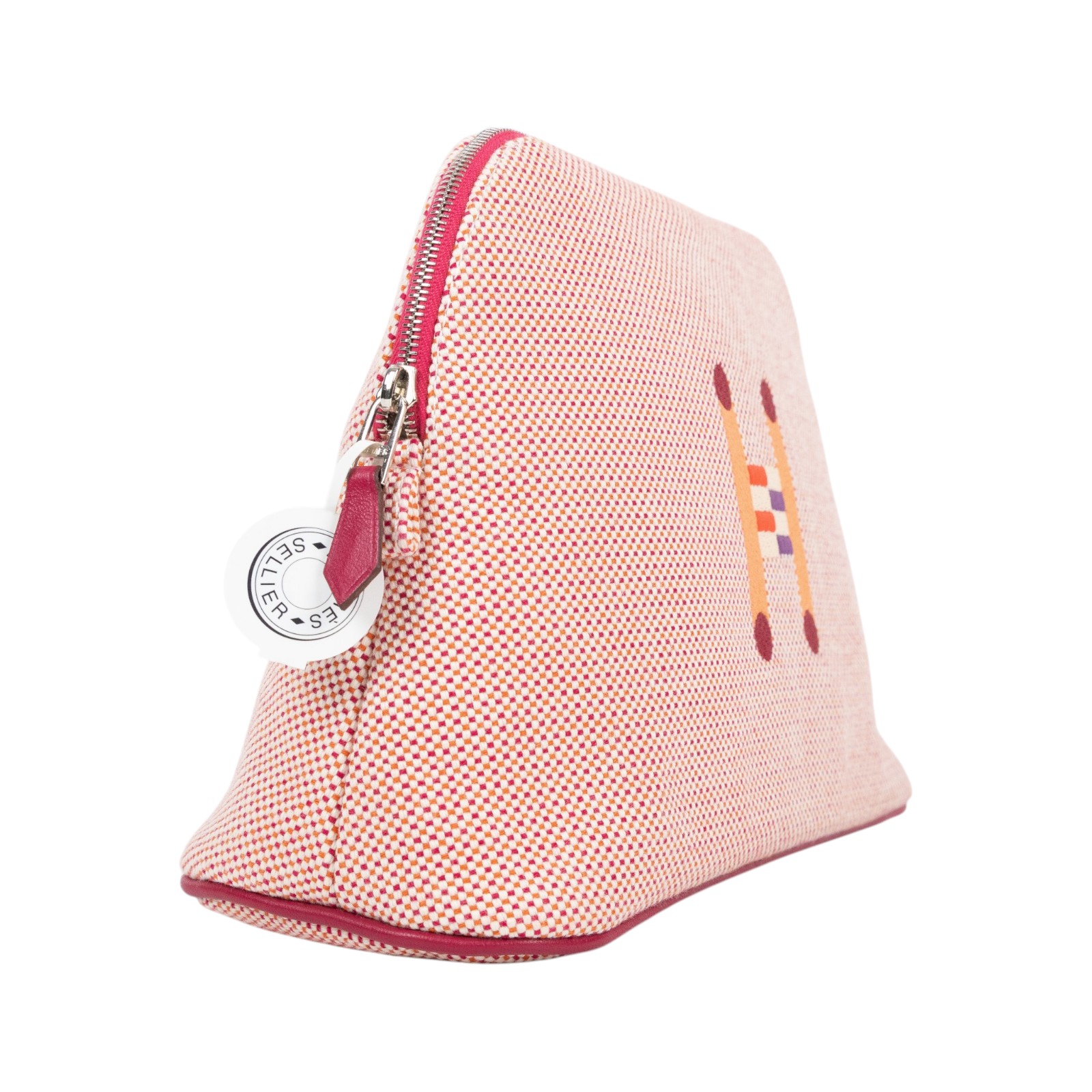 愛馬仕 Hermes Bolide 收納包 中型 橘色 覆盆子紅 H103751Mv03  紅BOLIDE CASE帆布化妝包 中 無附屬品